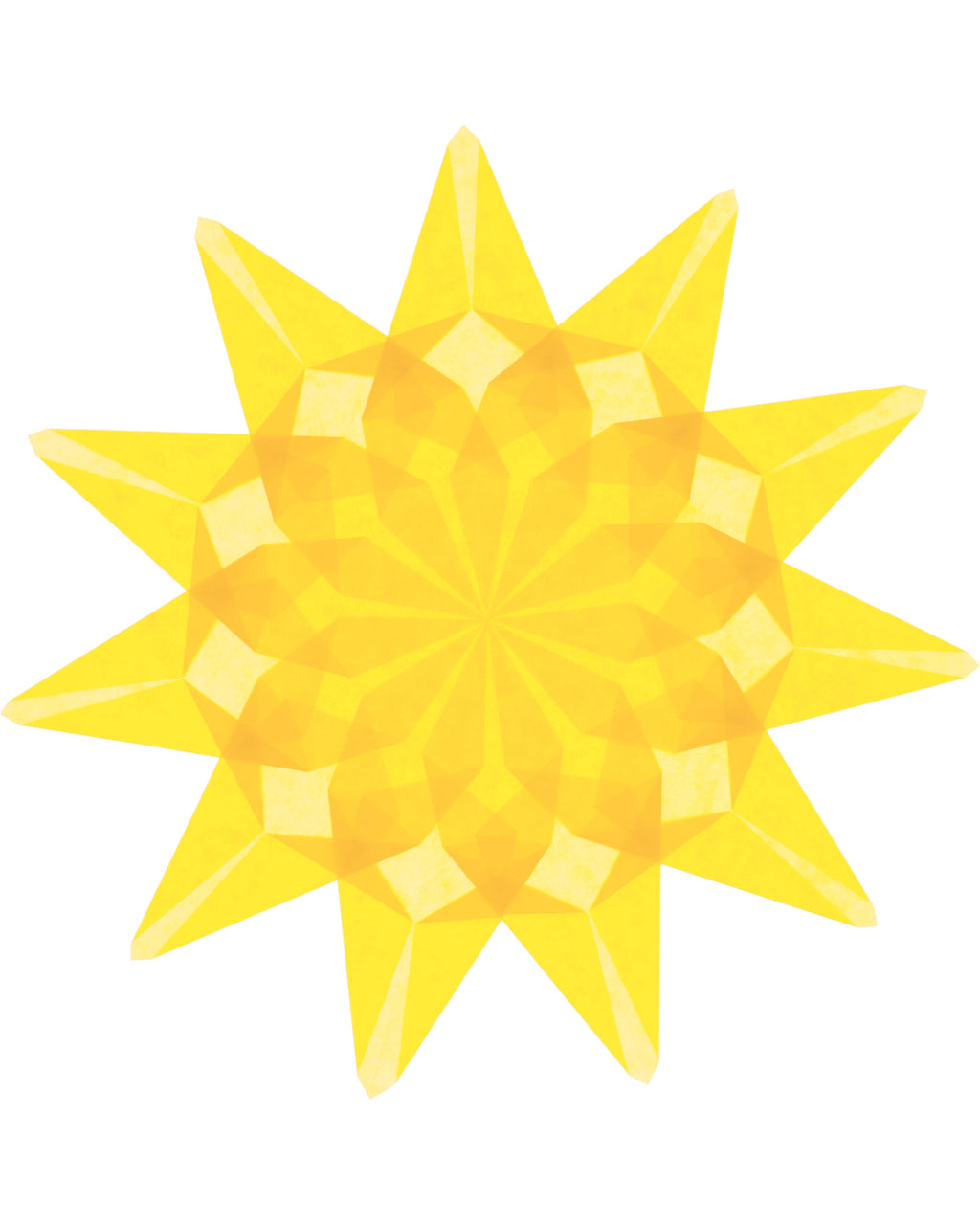 Folding set stars difficult - light blue 