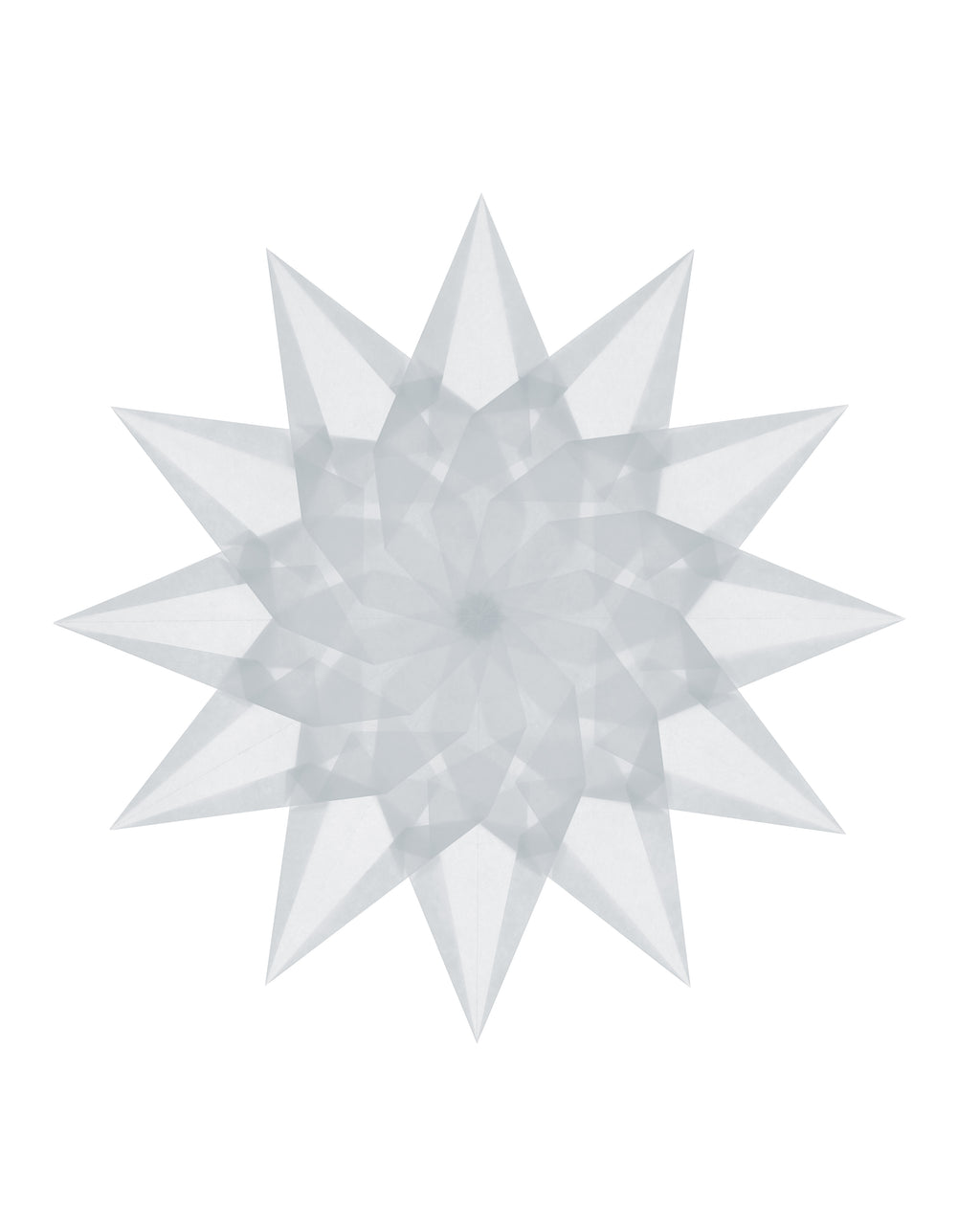 Folding set stars difficult - light blue 