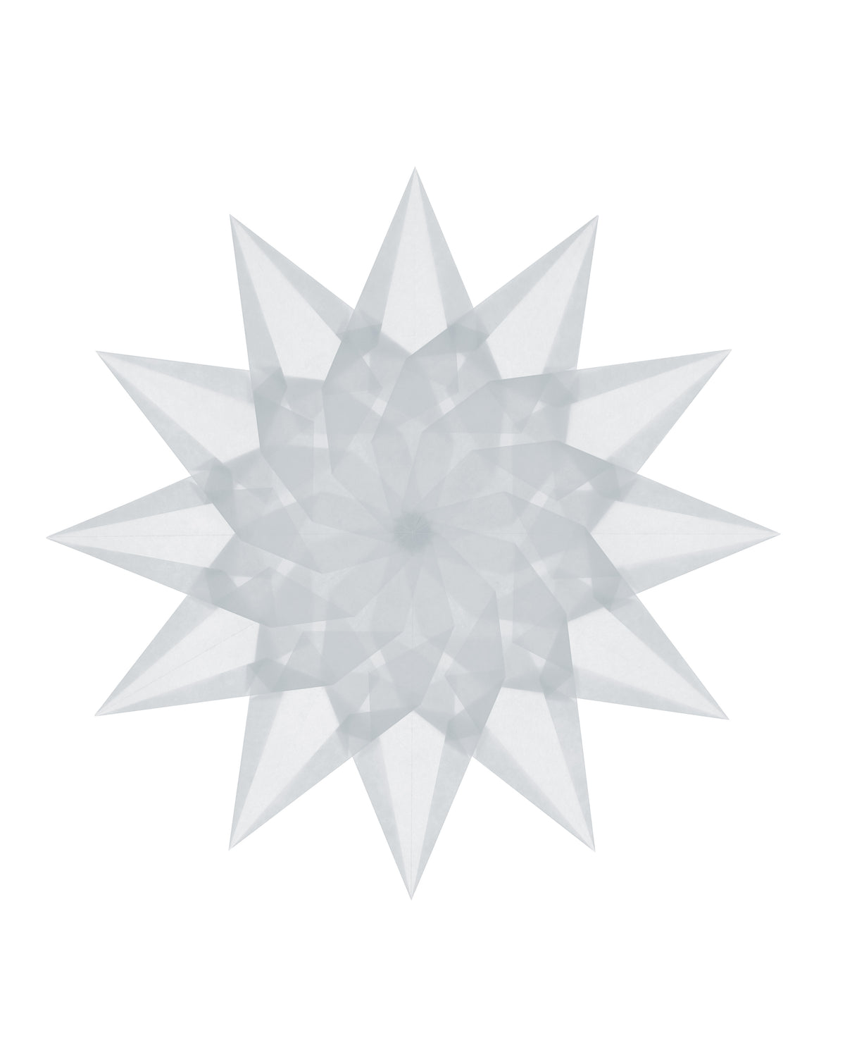 Folding set stars difficult - light blue 