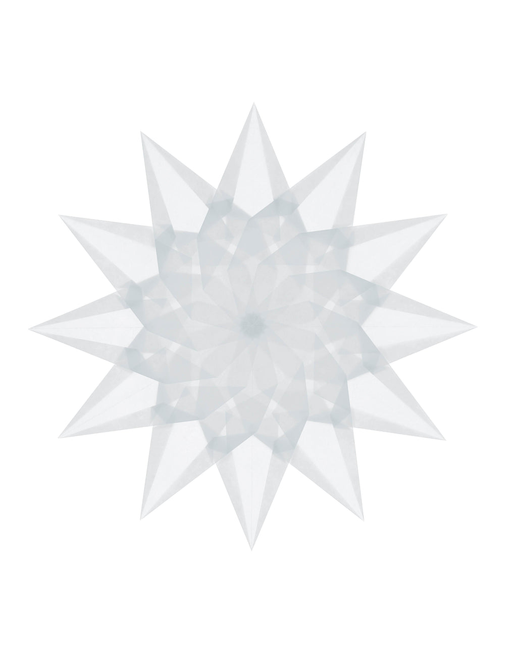 Folding set stars difficult - white