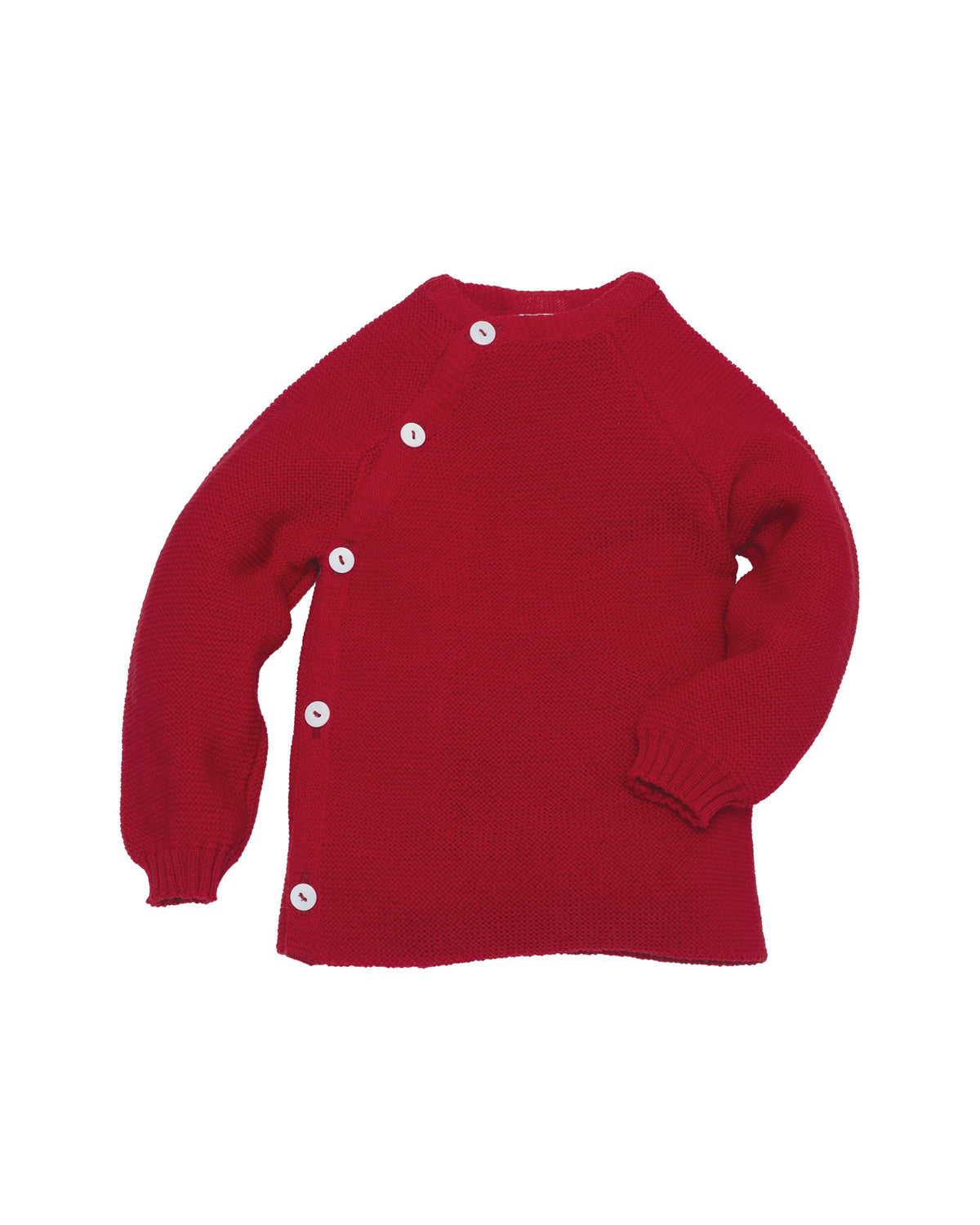 Cardigan Organic Wool - red