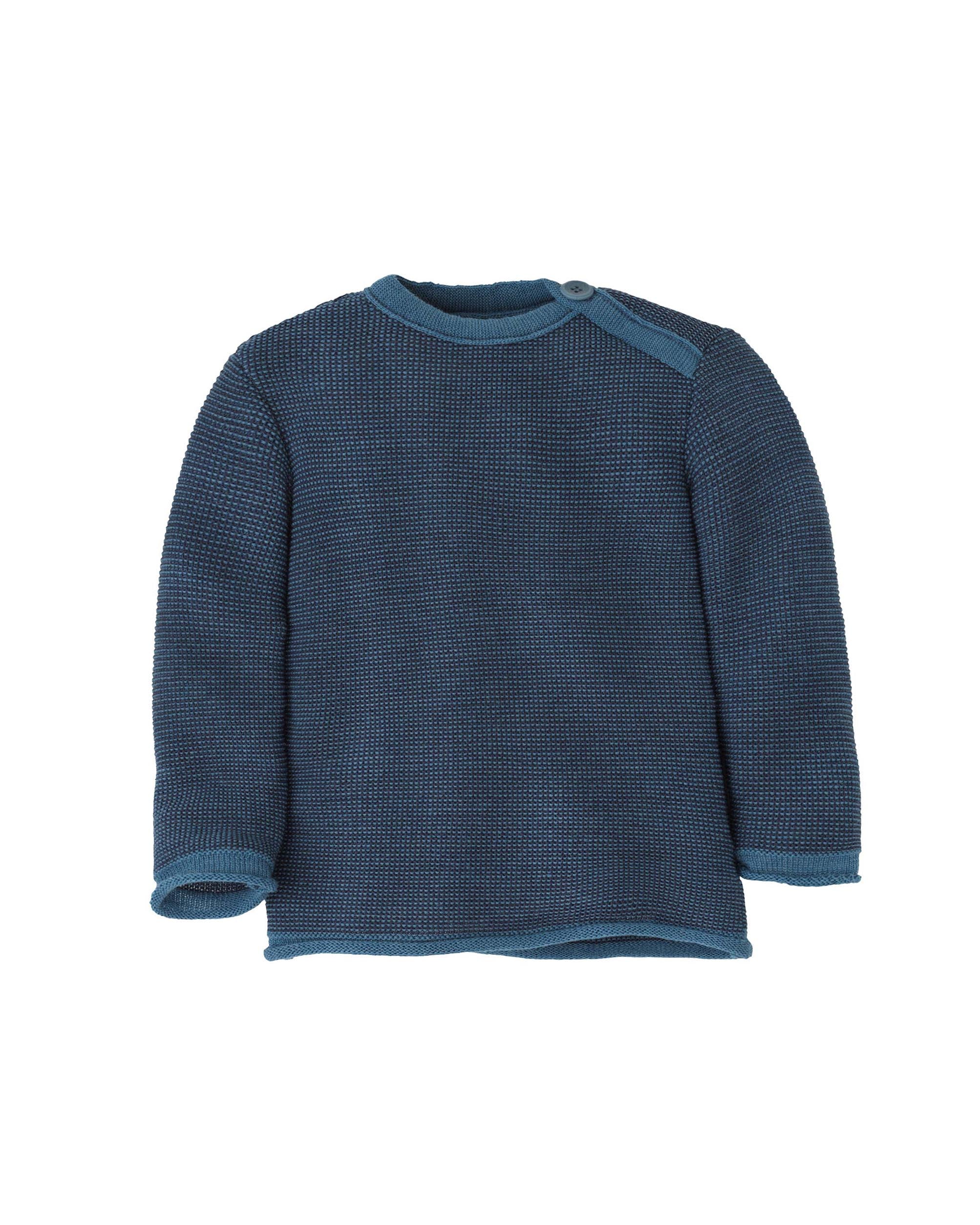 Merino sweater - dove blue/indigo