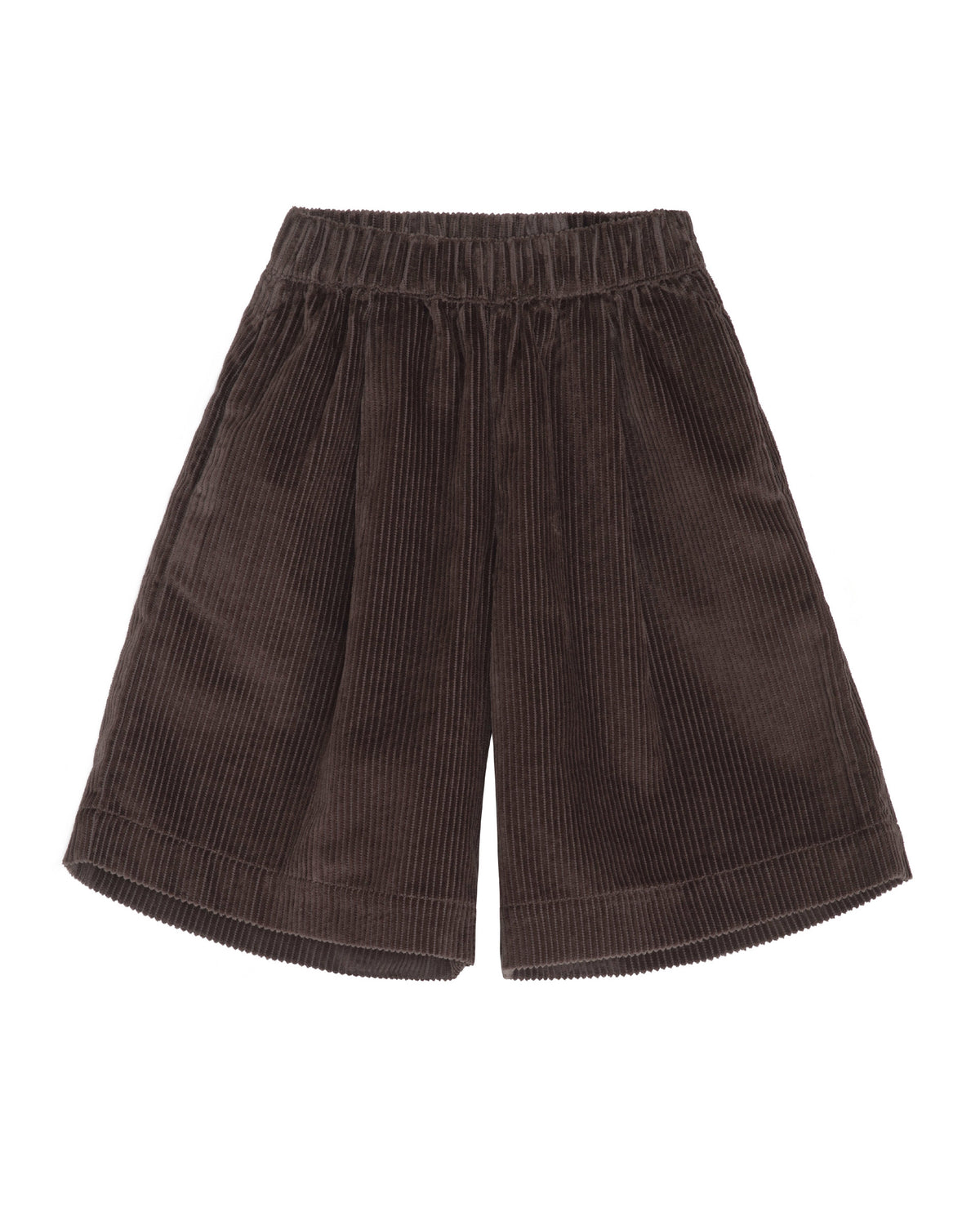 Women's corduroy culottes - earth