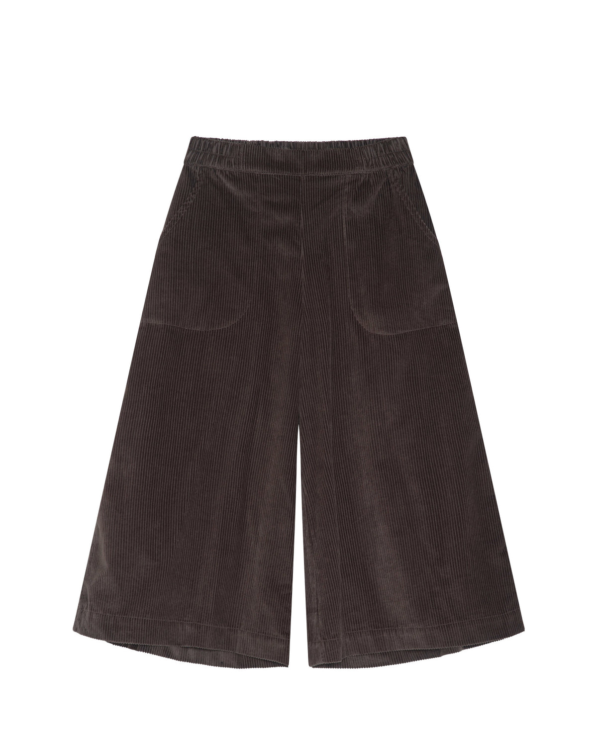 Women's corduroy culottes - earth