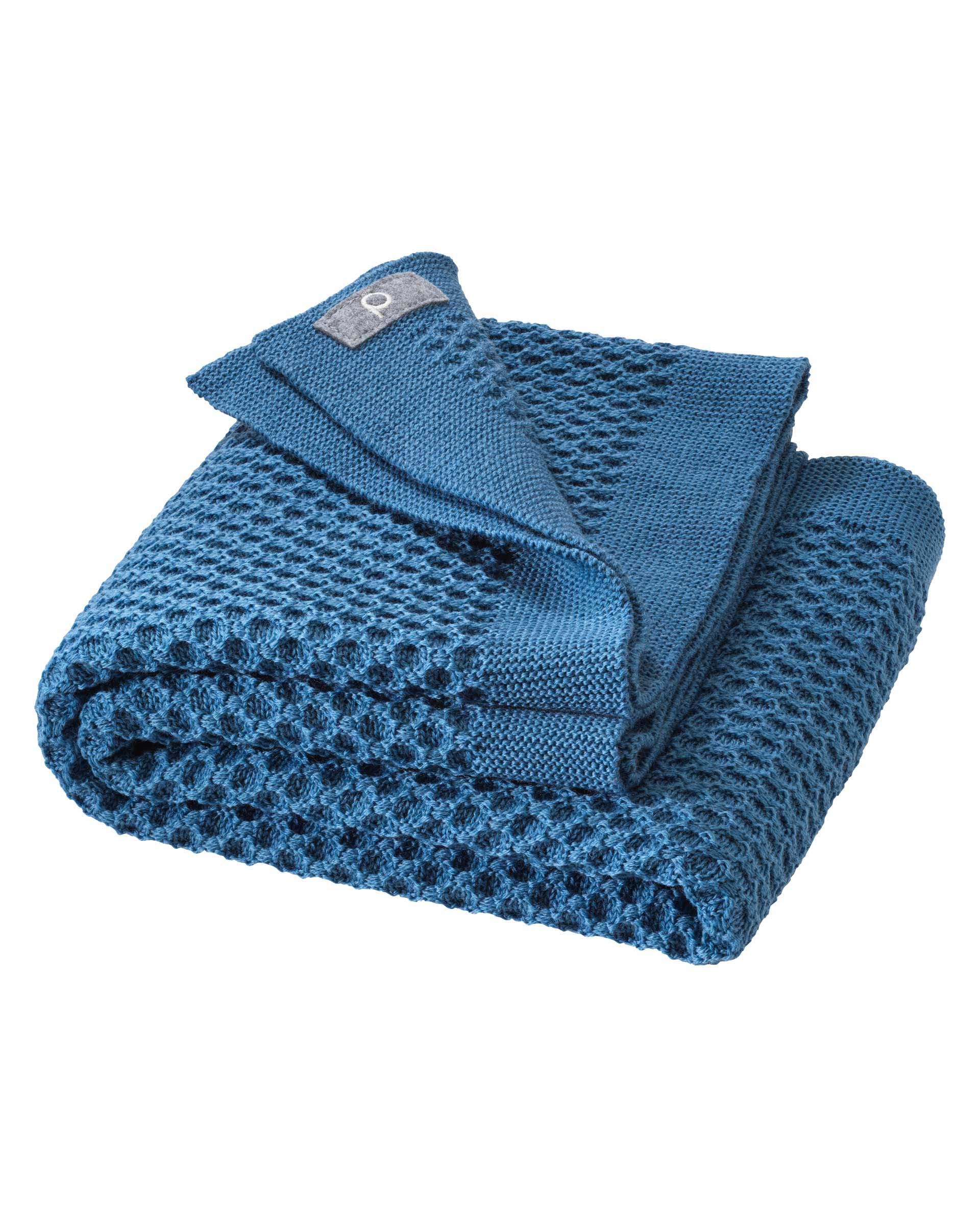 Honeycomb blanket - dove blue