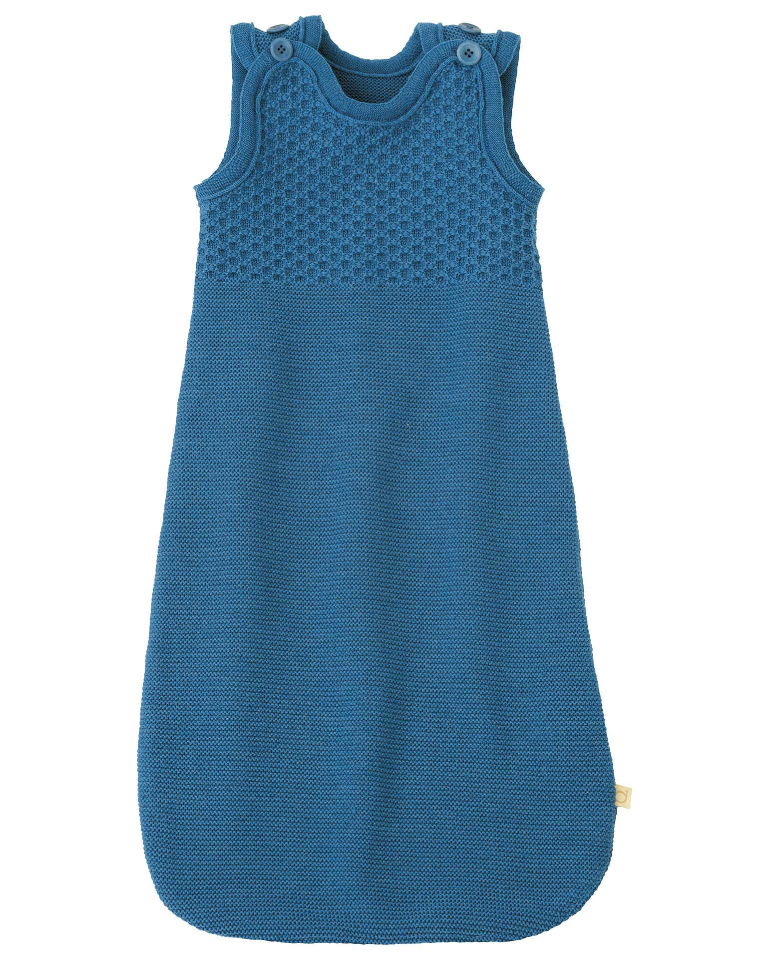 52102_223 Gebreide slaapzak zonder mouwen dove blue 1