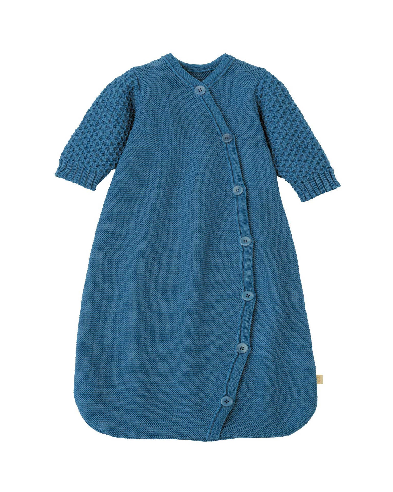 52103_223 gebreide slaapzak mouwen dove blue 1