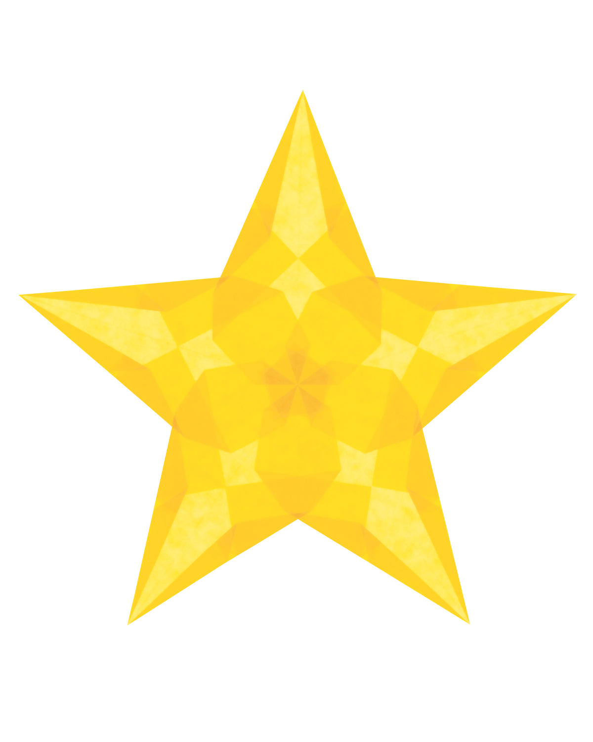 Folding set stars easy - orange