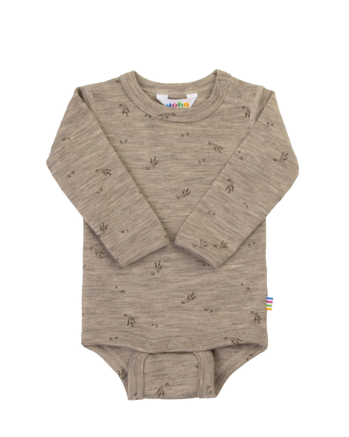Body with long sleeves - beige melange