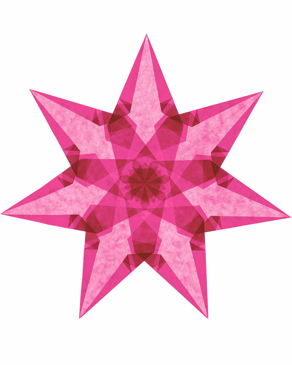 Folding set stars average - light yellow
