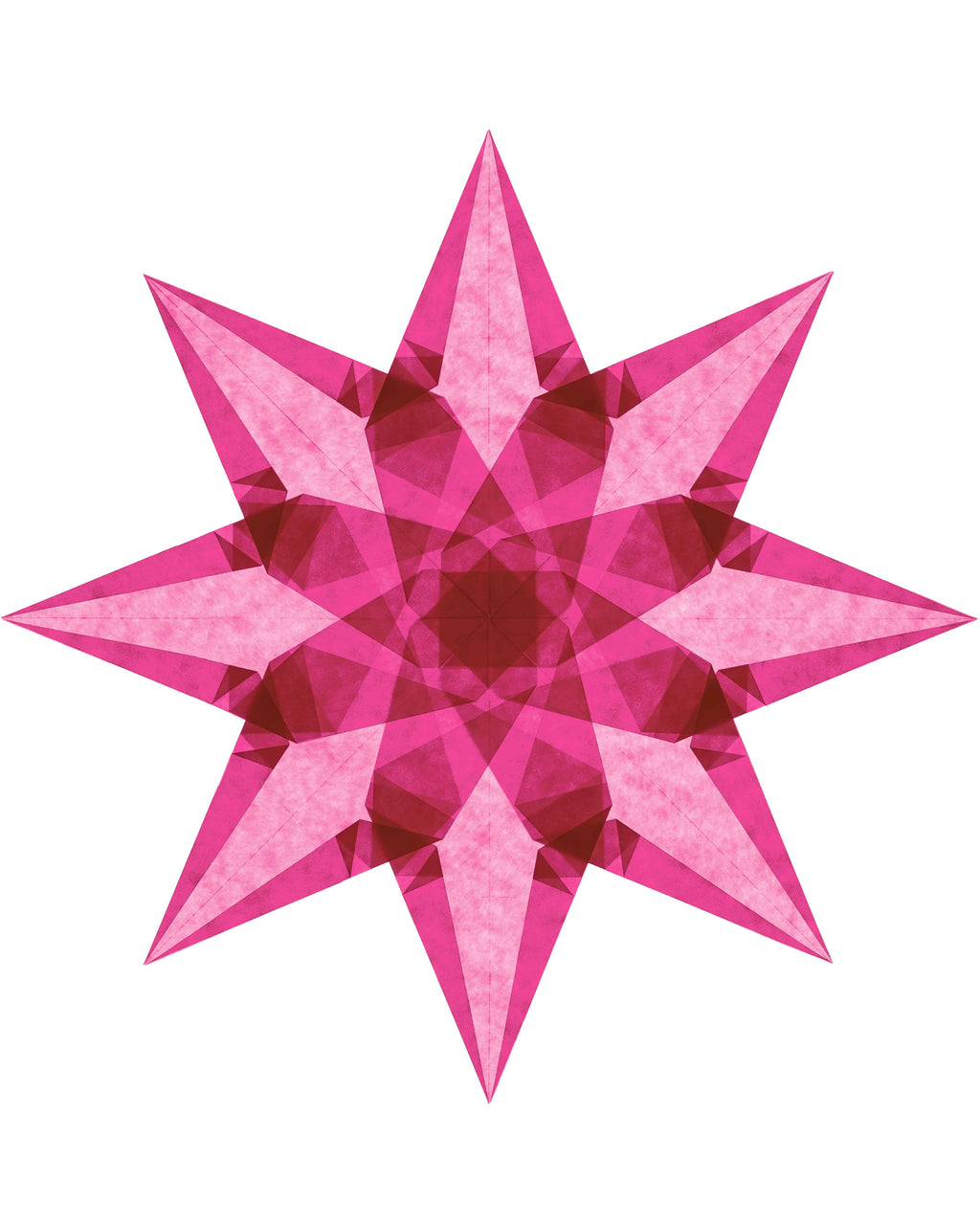 Folding set stars average - light yellow