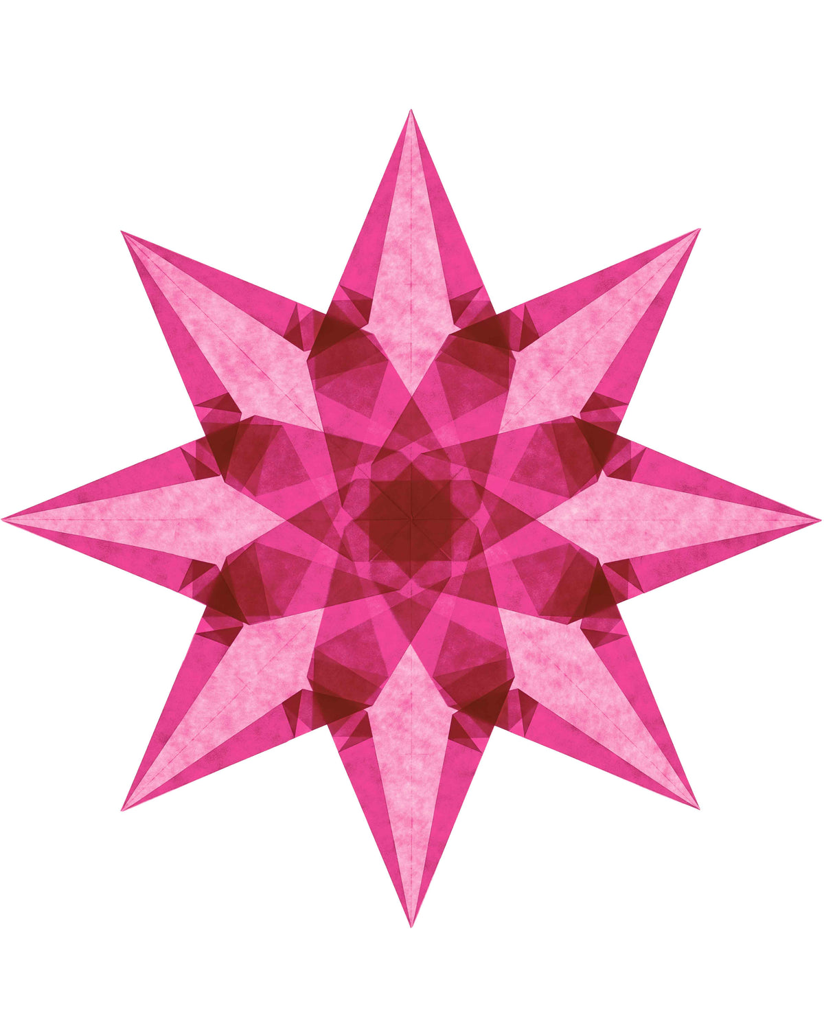 Folding set stars average - light yellow