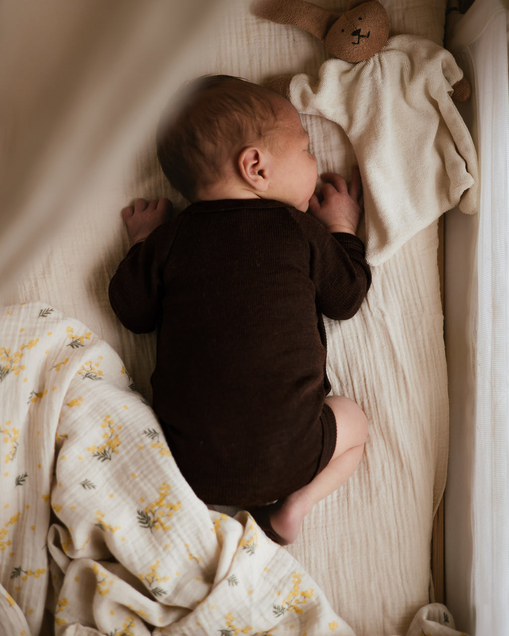 Wrap around body tiny rib wool -  kladdkaka