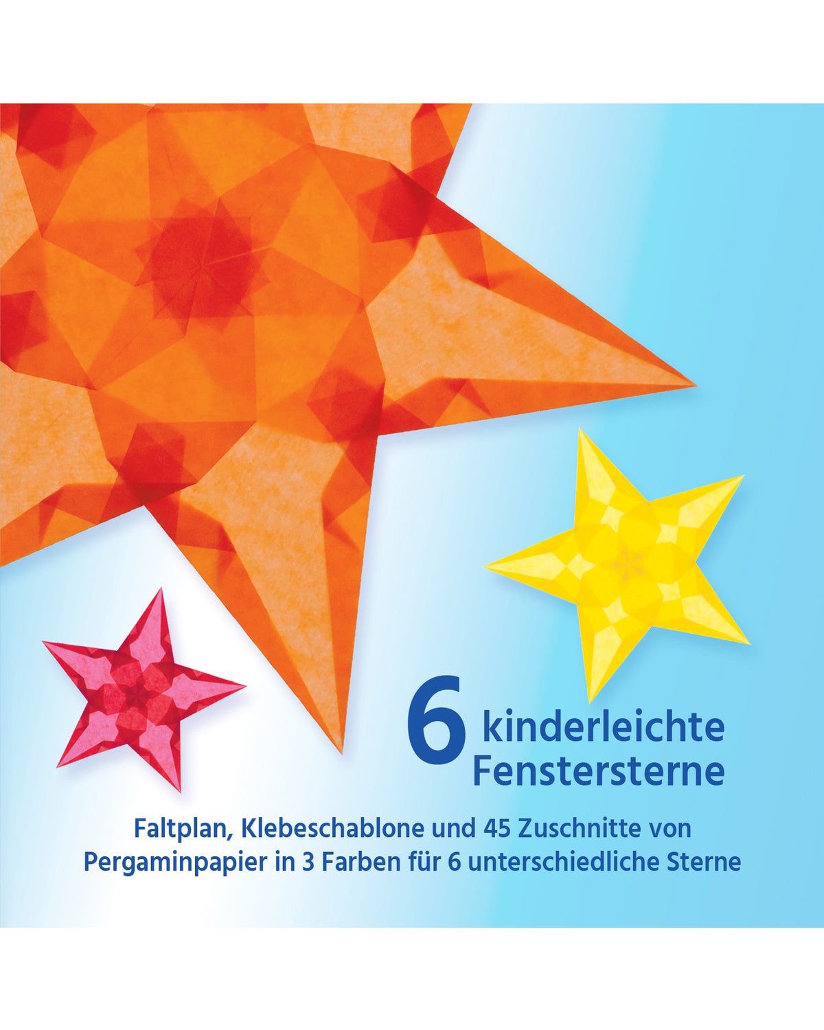 Folding set stars easy - orange
