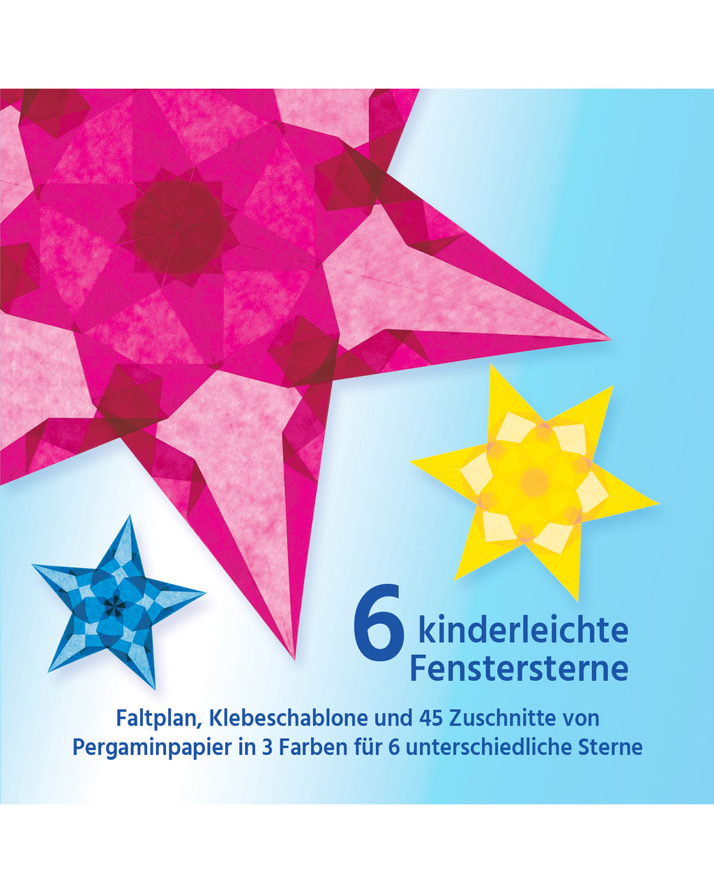 Folding set stars easy - magenta