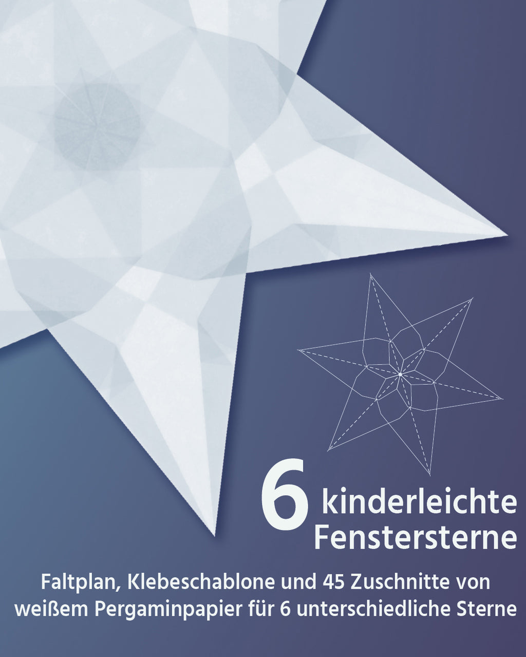 Folding set stars easy - white