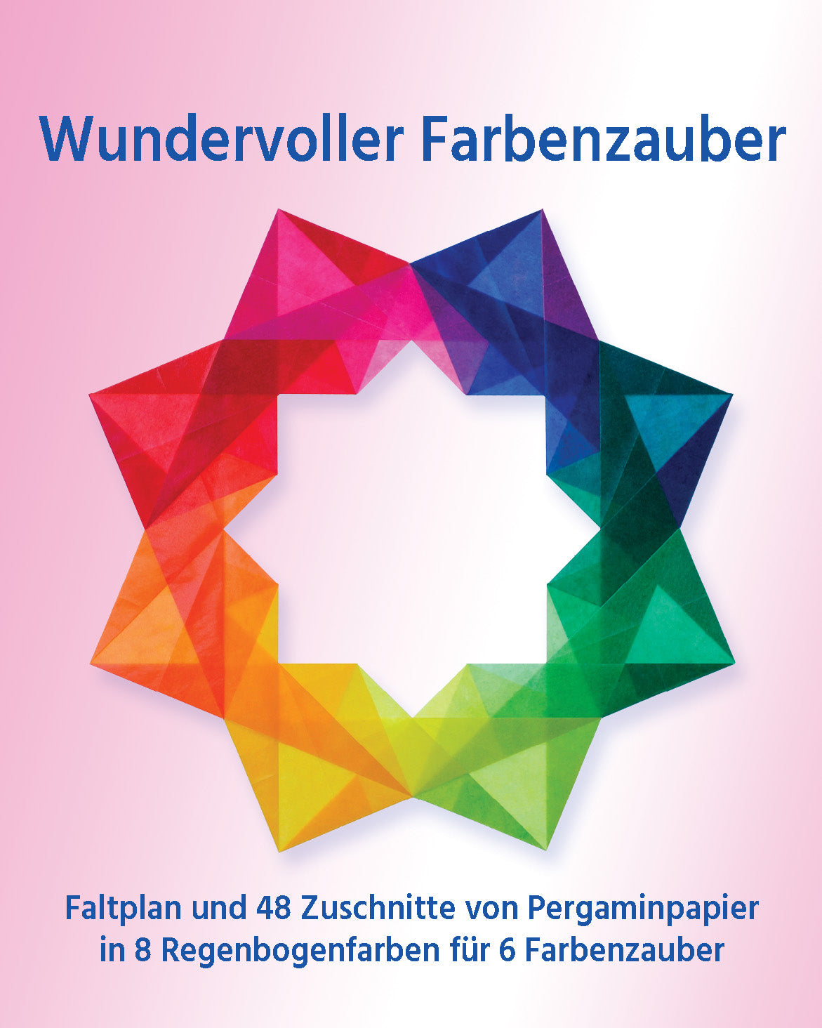 Folding set stars difficult - rainbow colours 