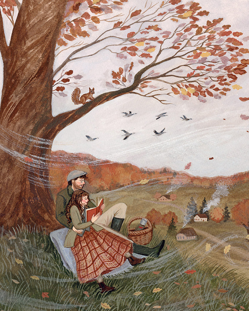Single card - autumn lovers