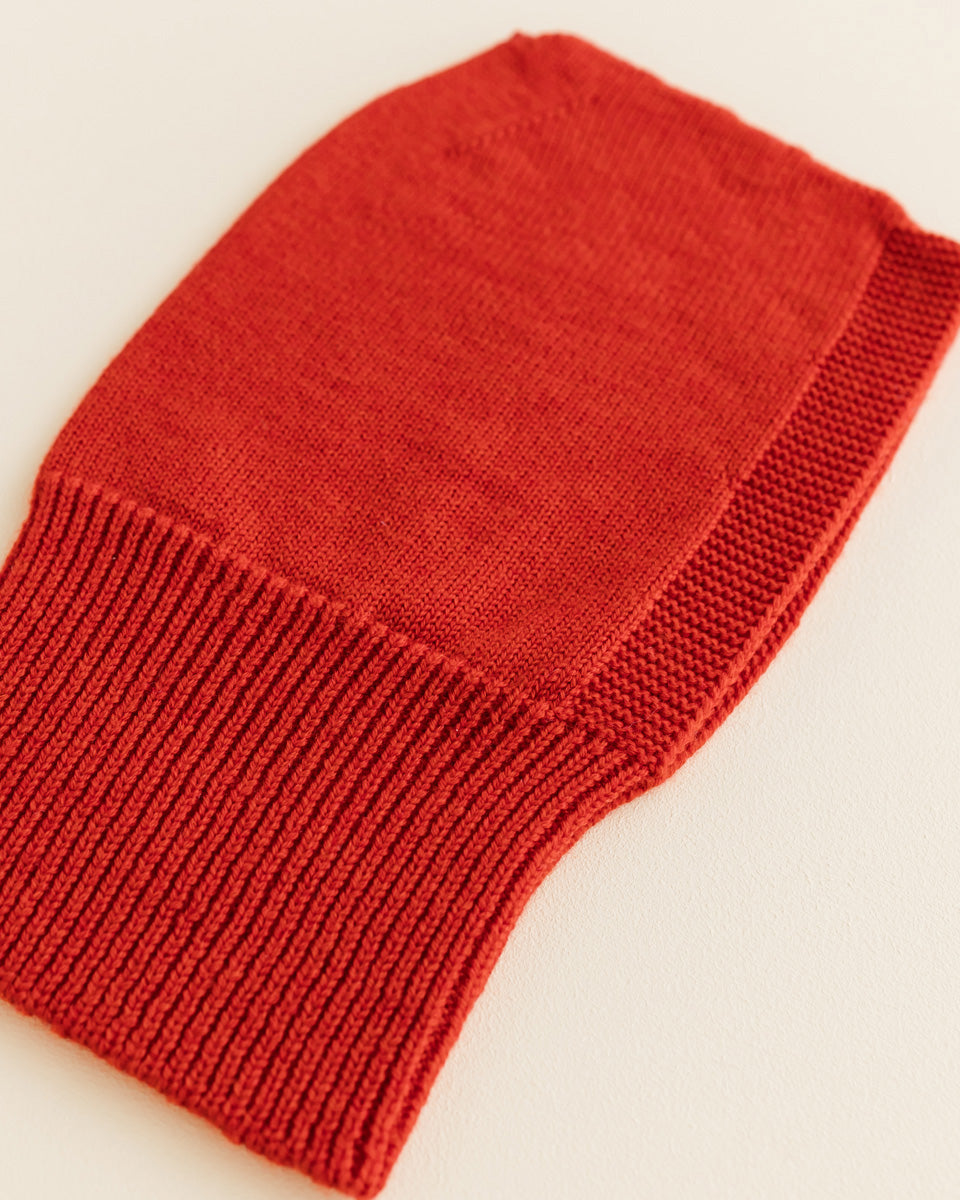Merino wool Balaclava Eddy - red