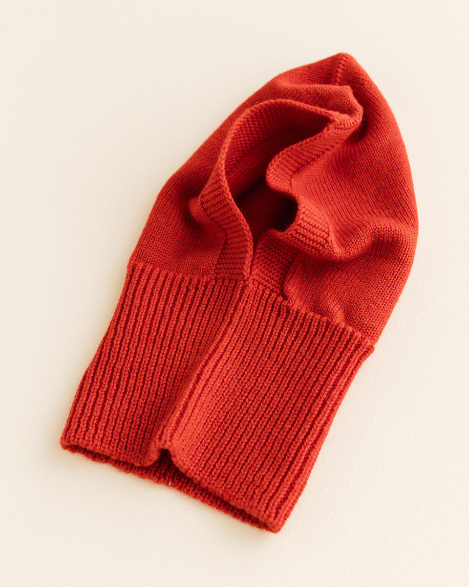Merino wool Balaclava Eddy - red