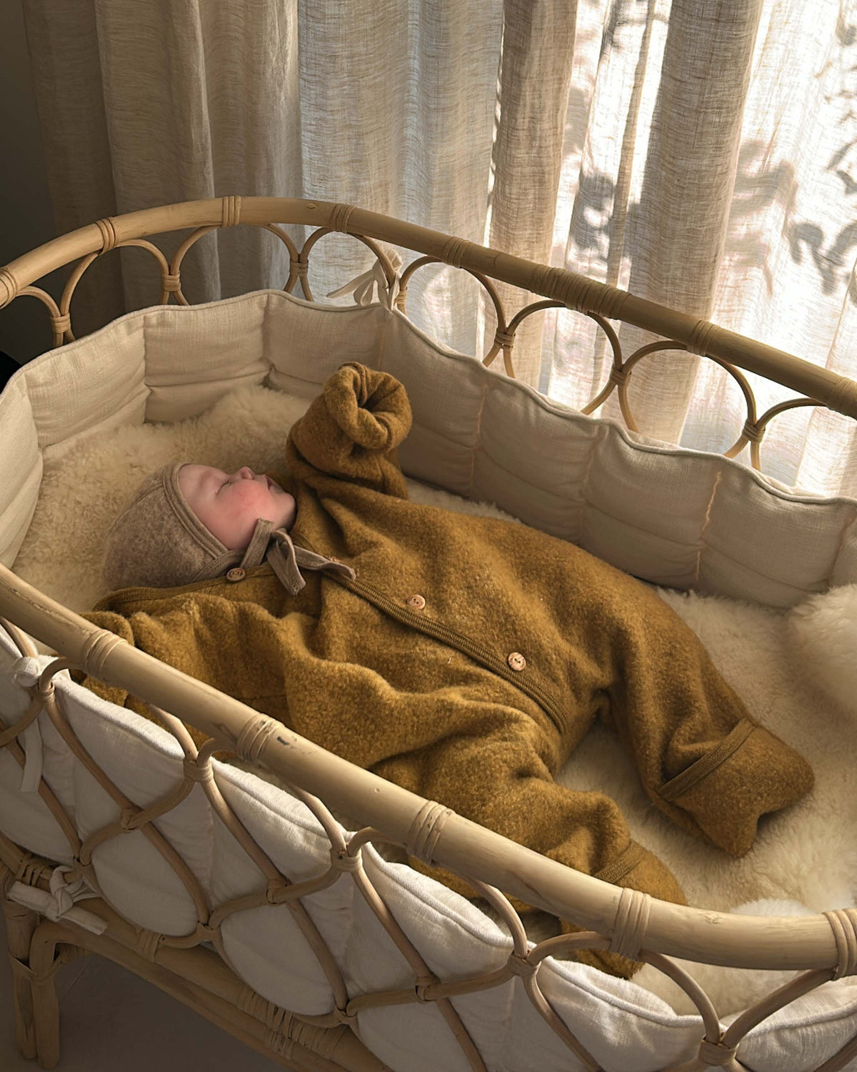 Bed bumper cot - natural
