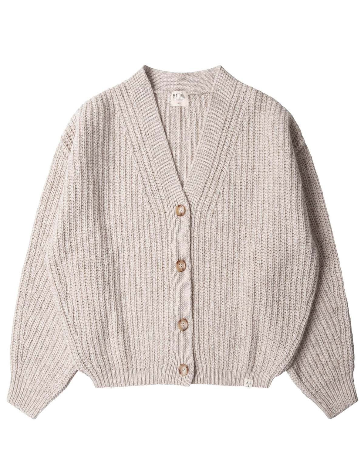 Knit cardigan - salt