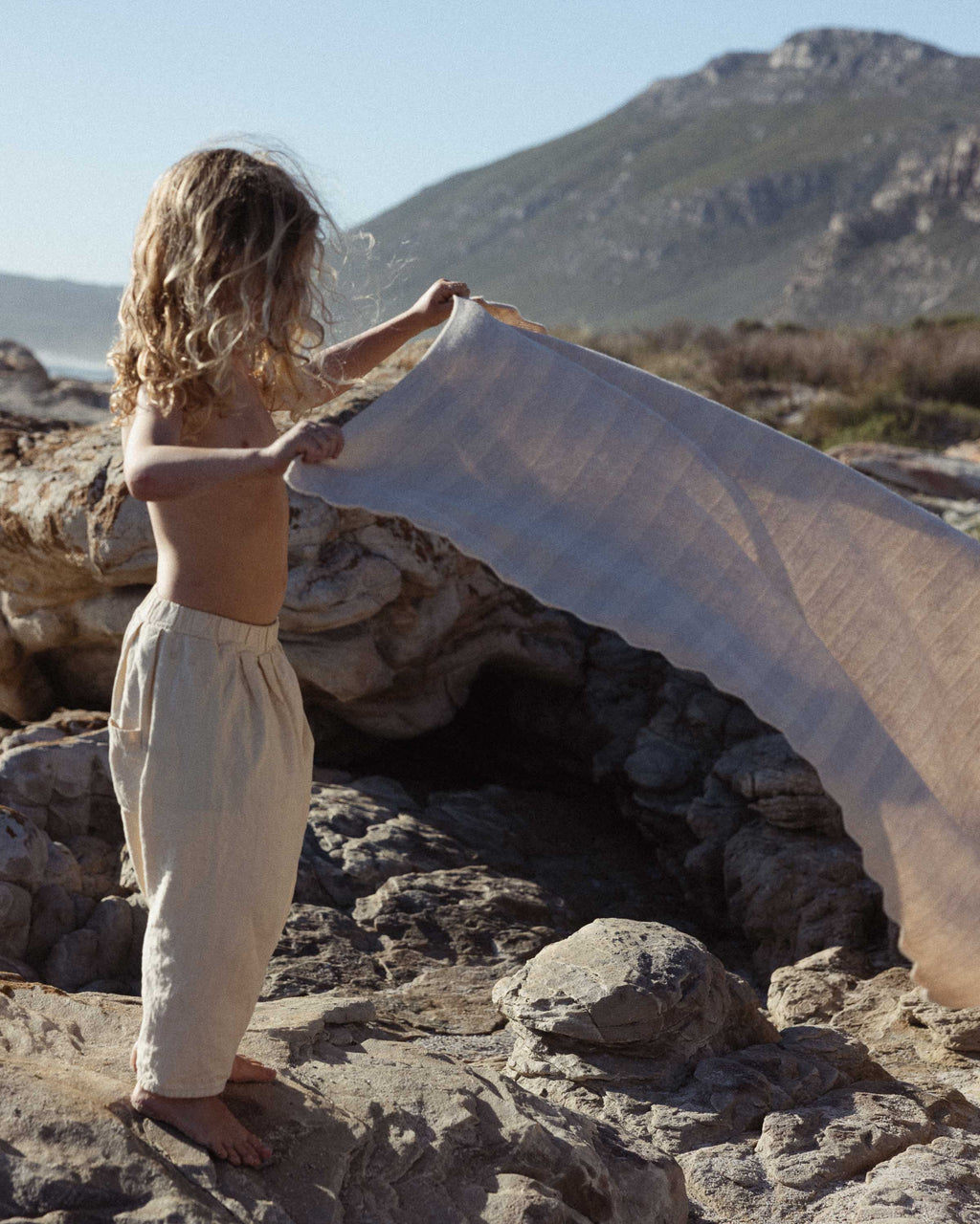 Merino wool blanket Freddie - sand