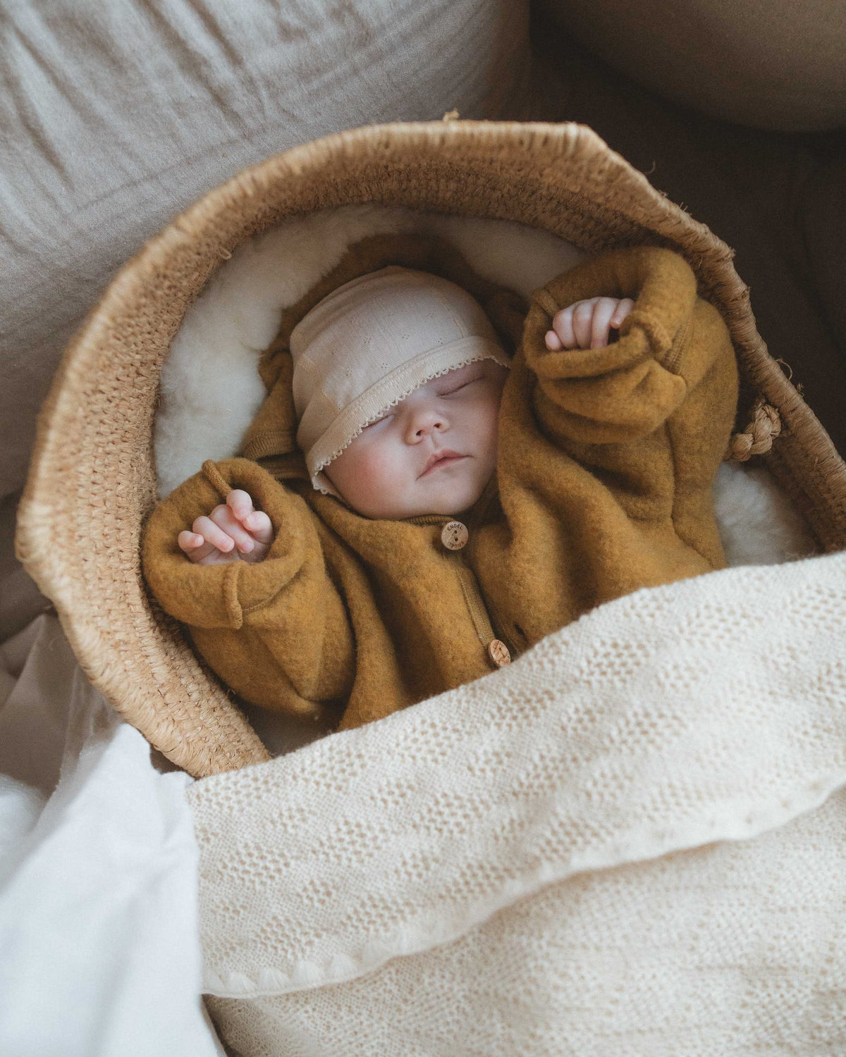 Baby Blanket Wool - Natural 