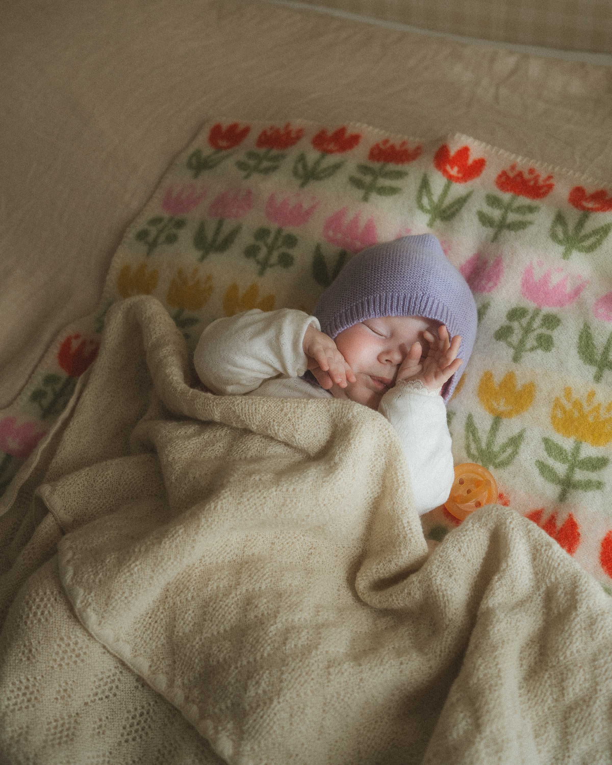 Baby Blanket Wool - Natural 