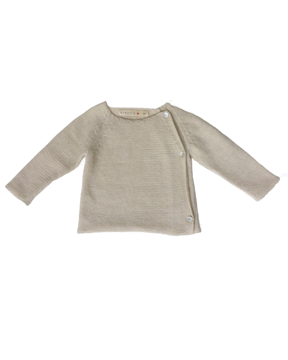  Baby wrap cardigan Noa made of alpaca - ivory