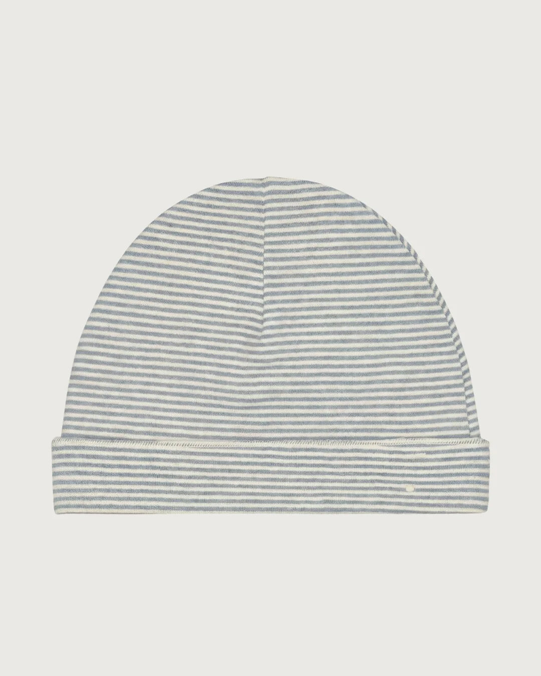 Baby beanie - stone gray/cream