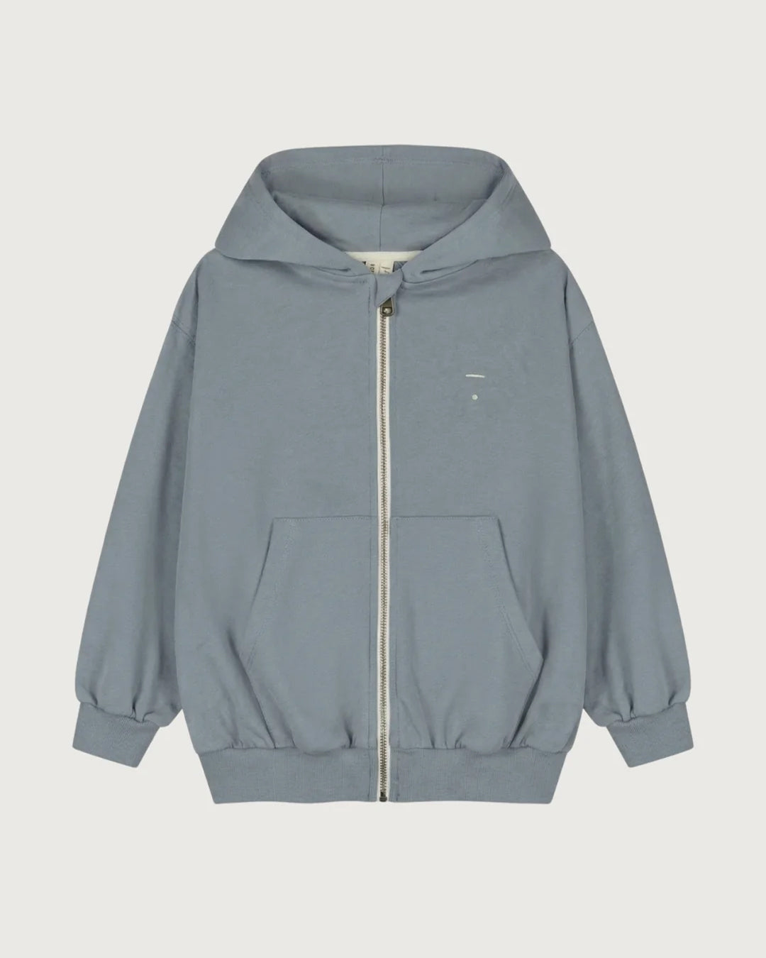 Children's cardigan with hoodie - stone gray 