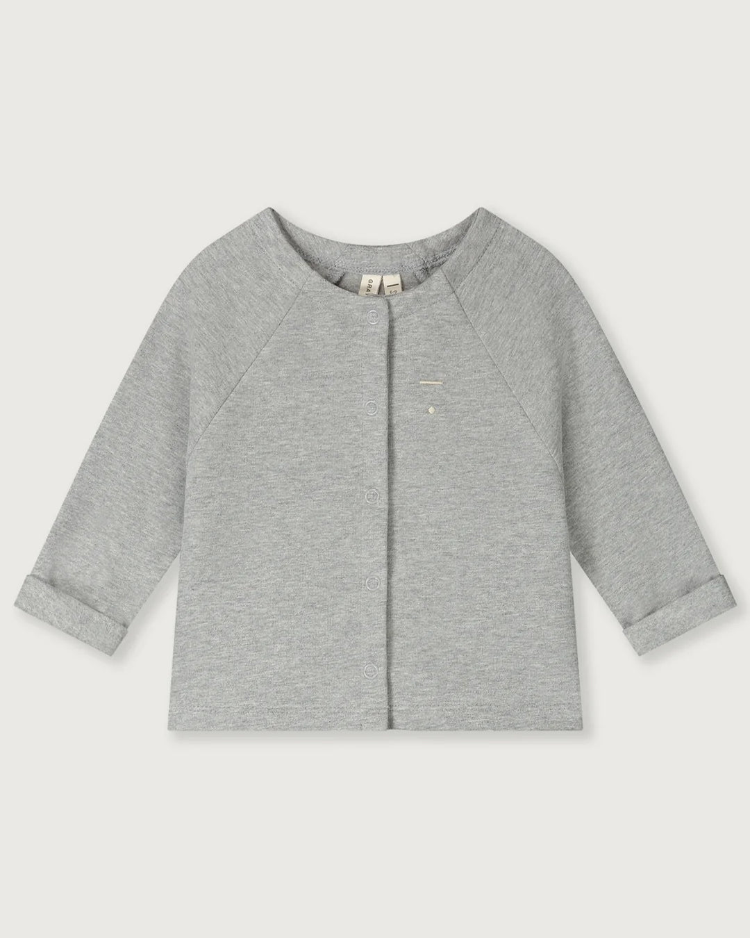 Baby raglan vest - gray melange
