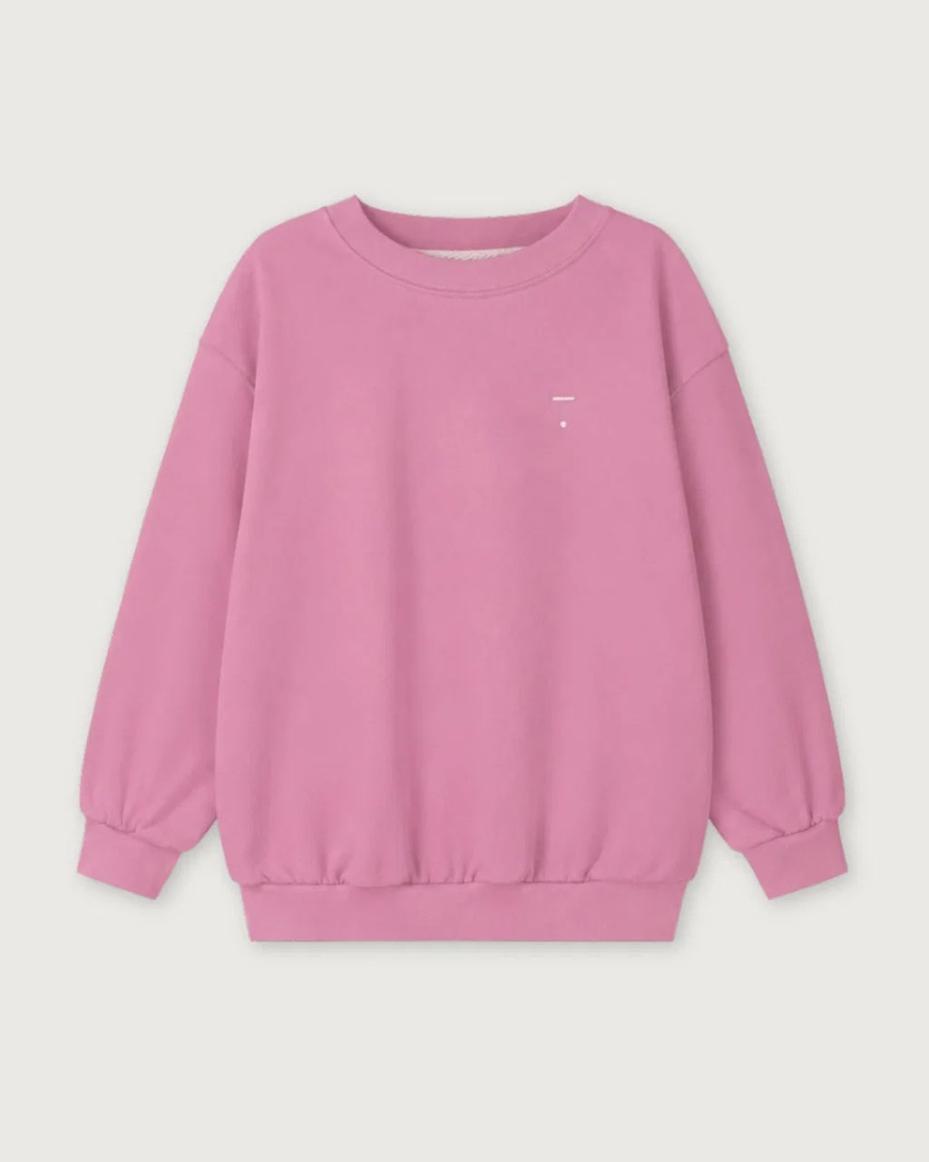 Oversized children's sweater - bubblegum