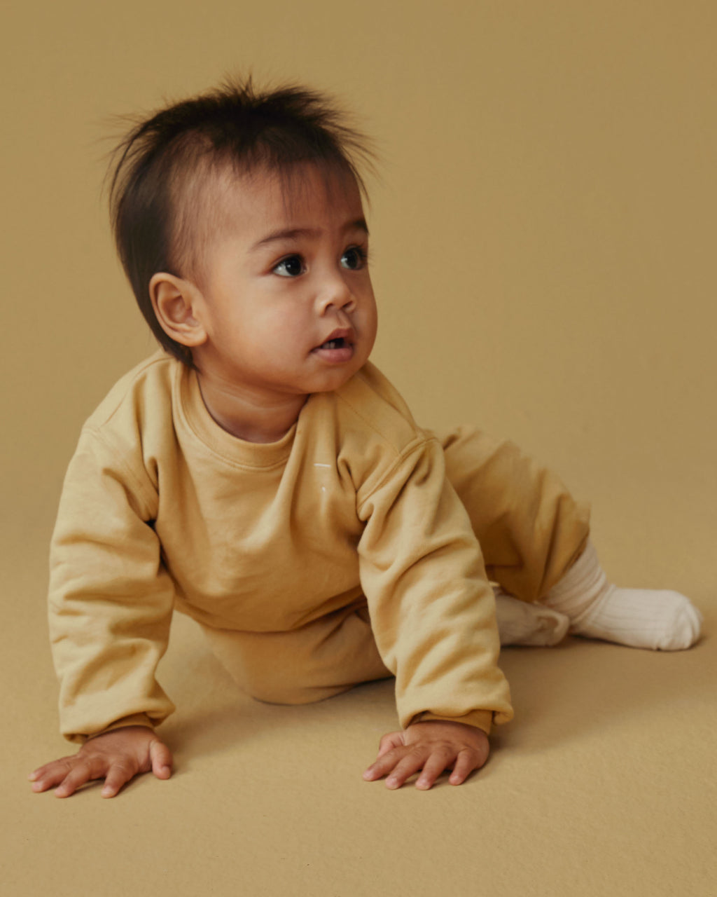 Oversized baby sweater - cookie