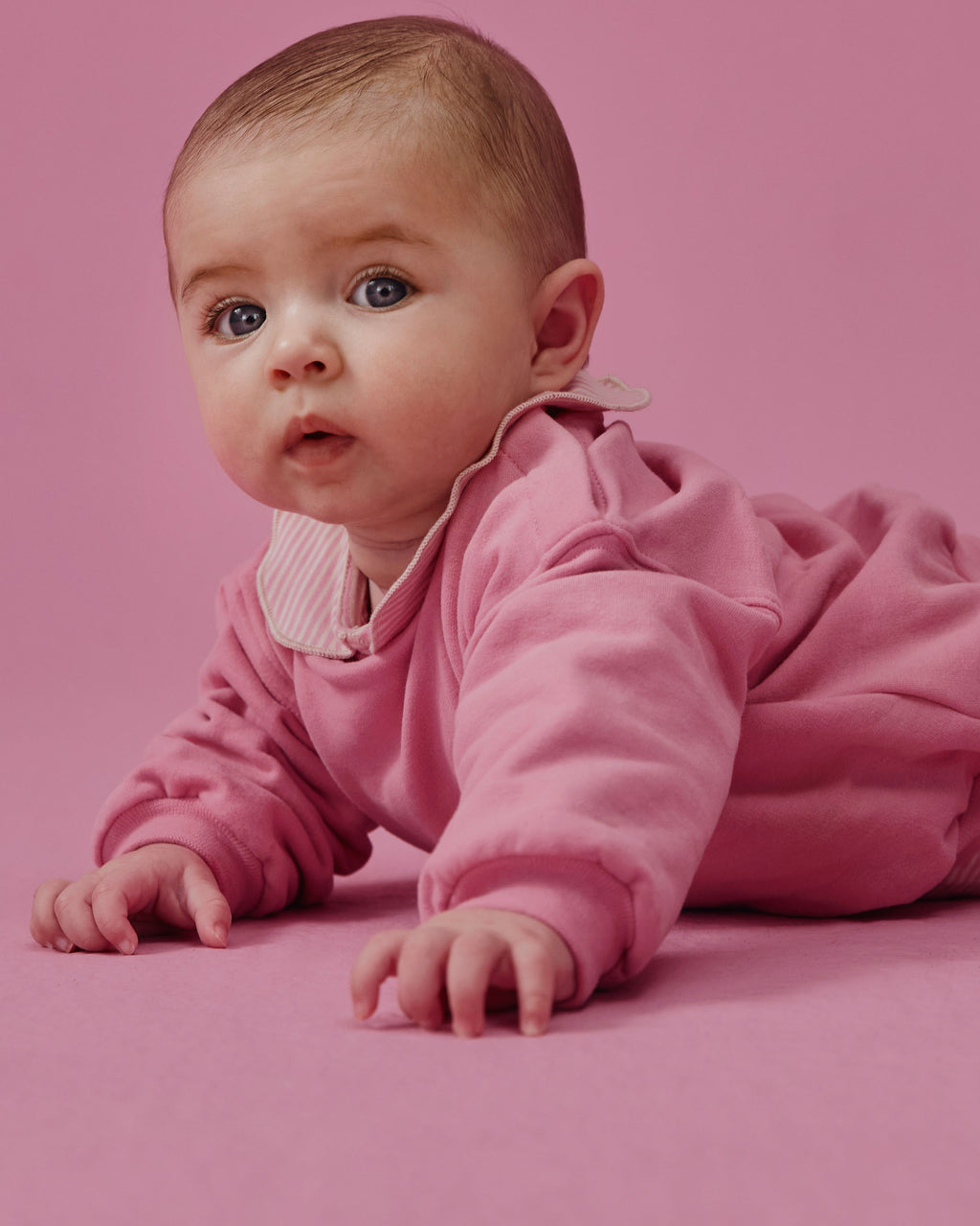Baby leggings - bubblegum/cream