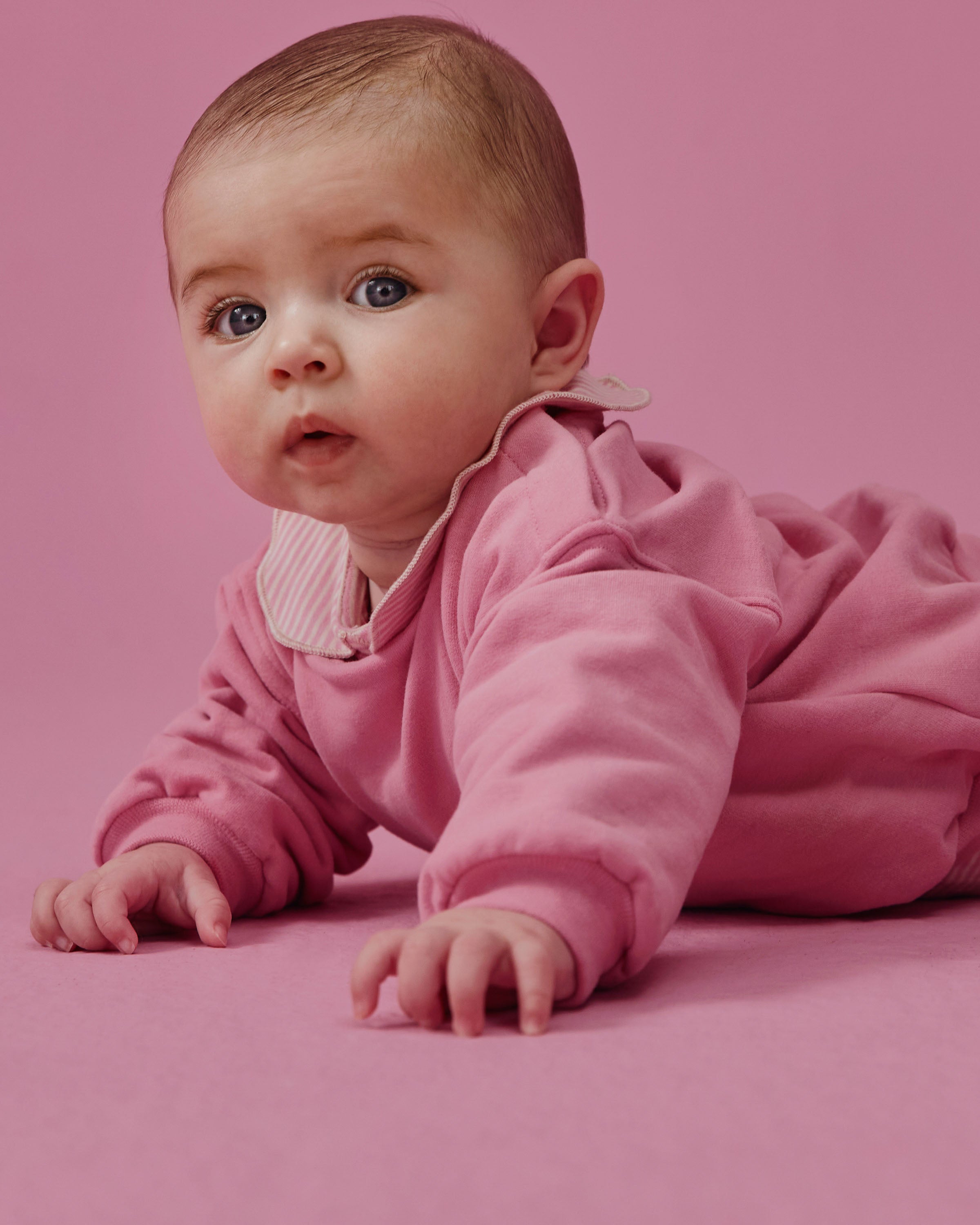 Baby leggings - bubblegum/cream