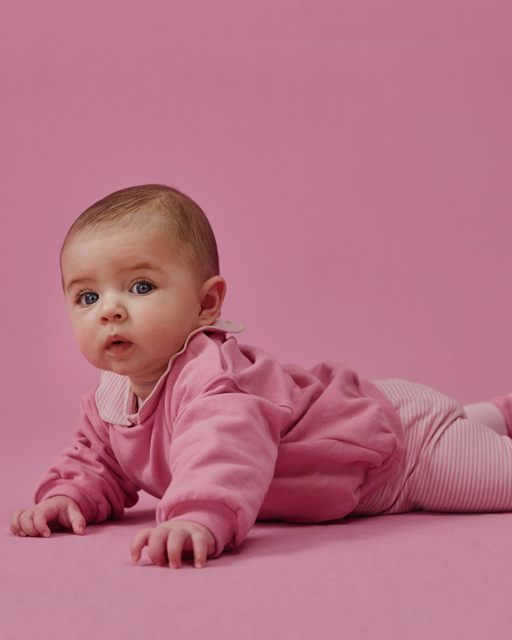 Oversized baby sweater - bubblegum