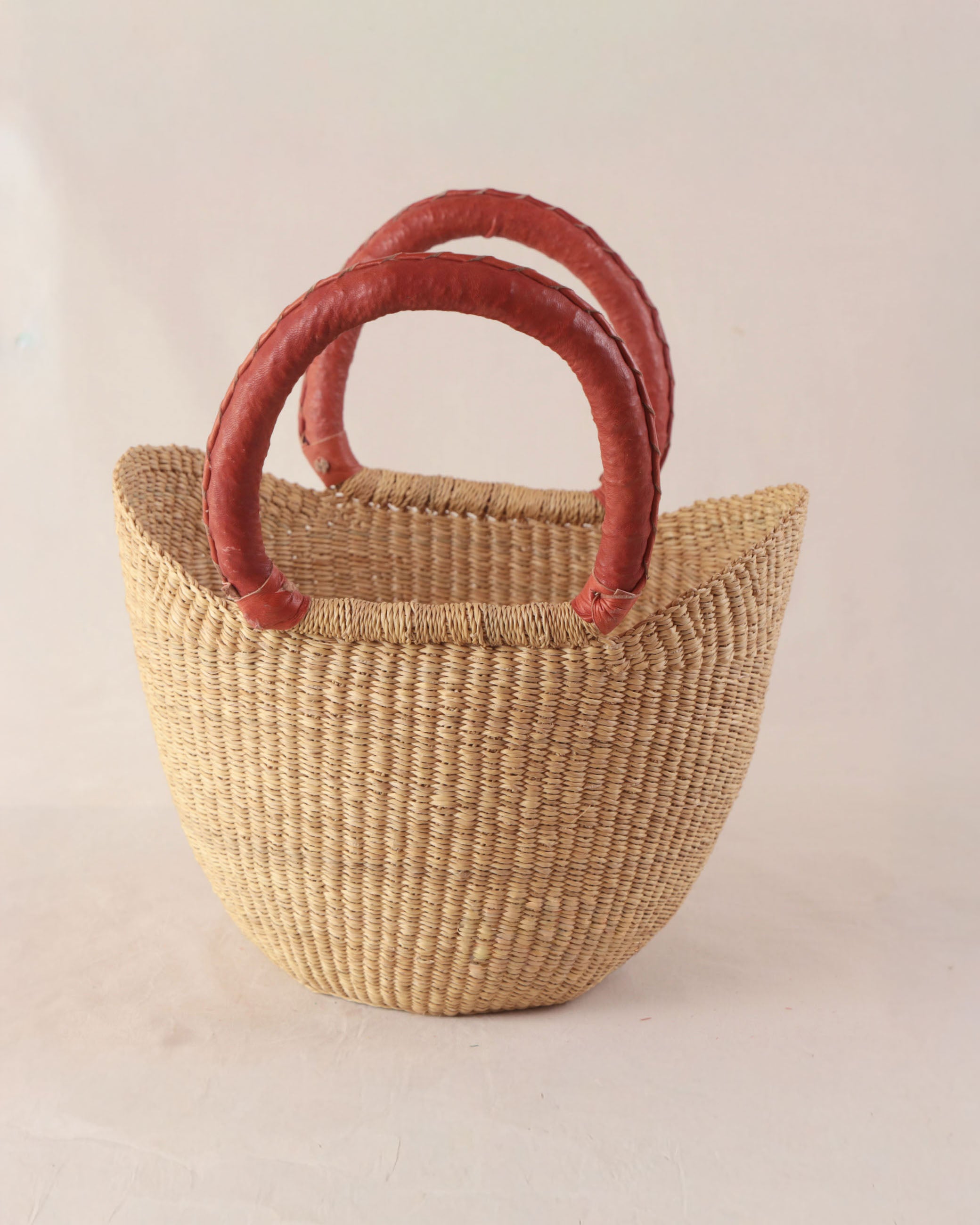 Handwoven Bolga basket high - small