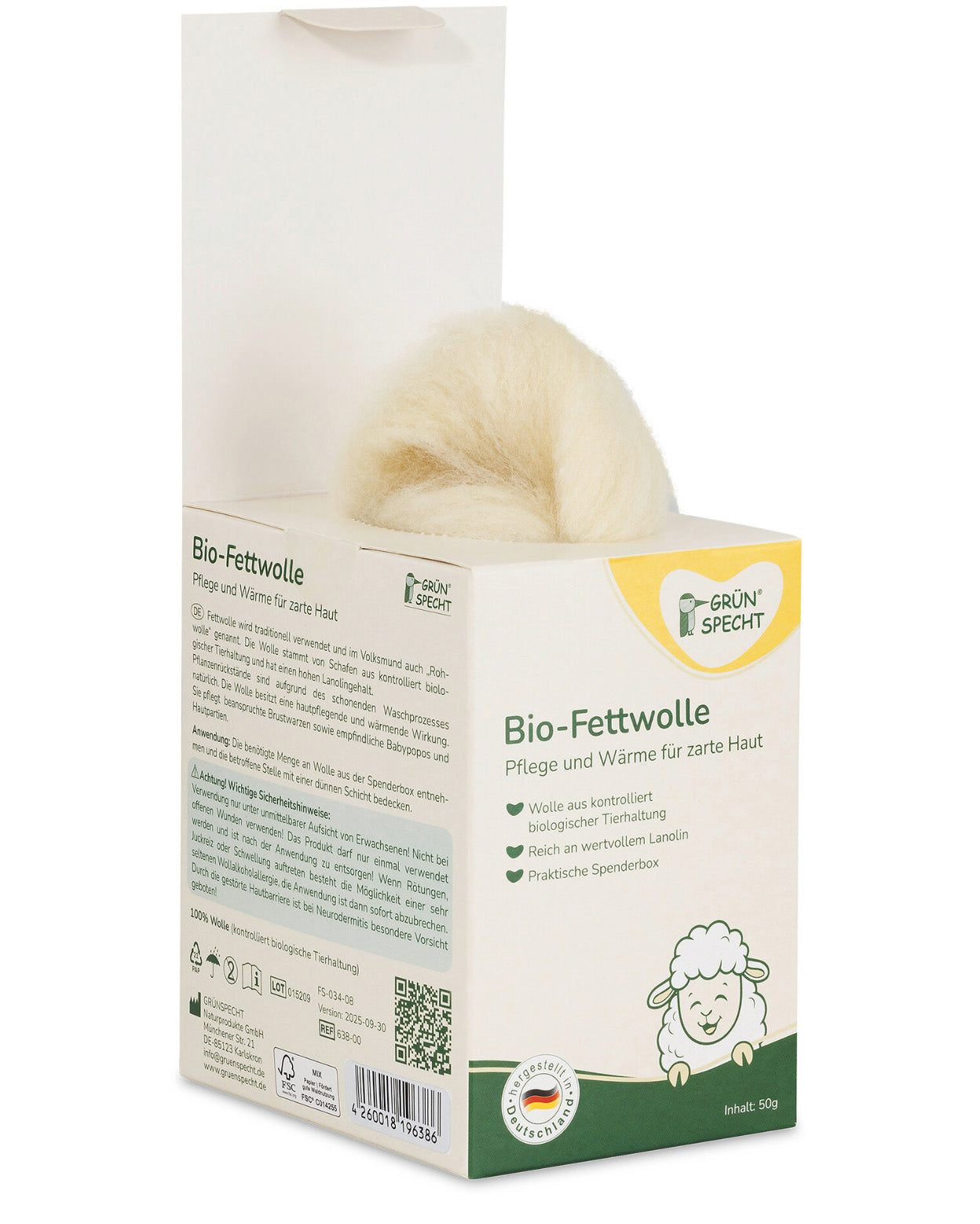 Organic Wool Fleece (50 grams)