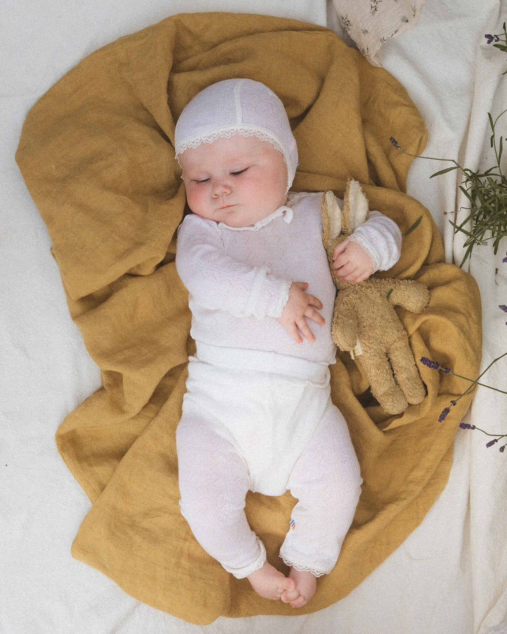 Bonnet wool/silk - Natural