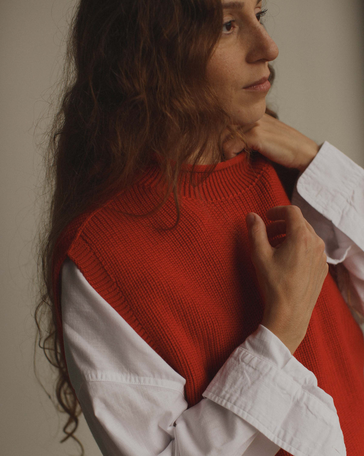 Cardigan Helle - red