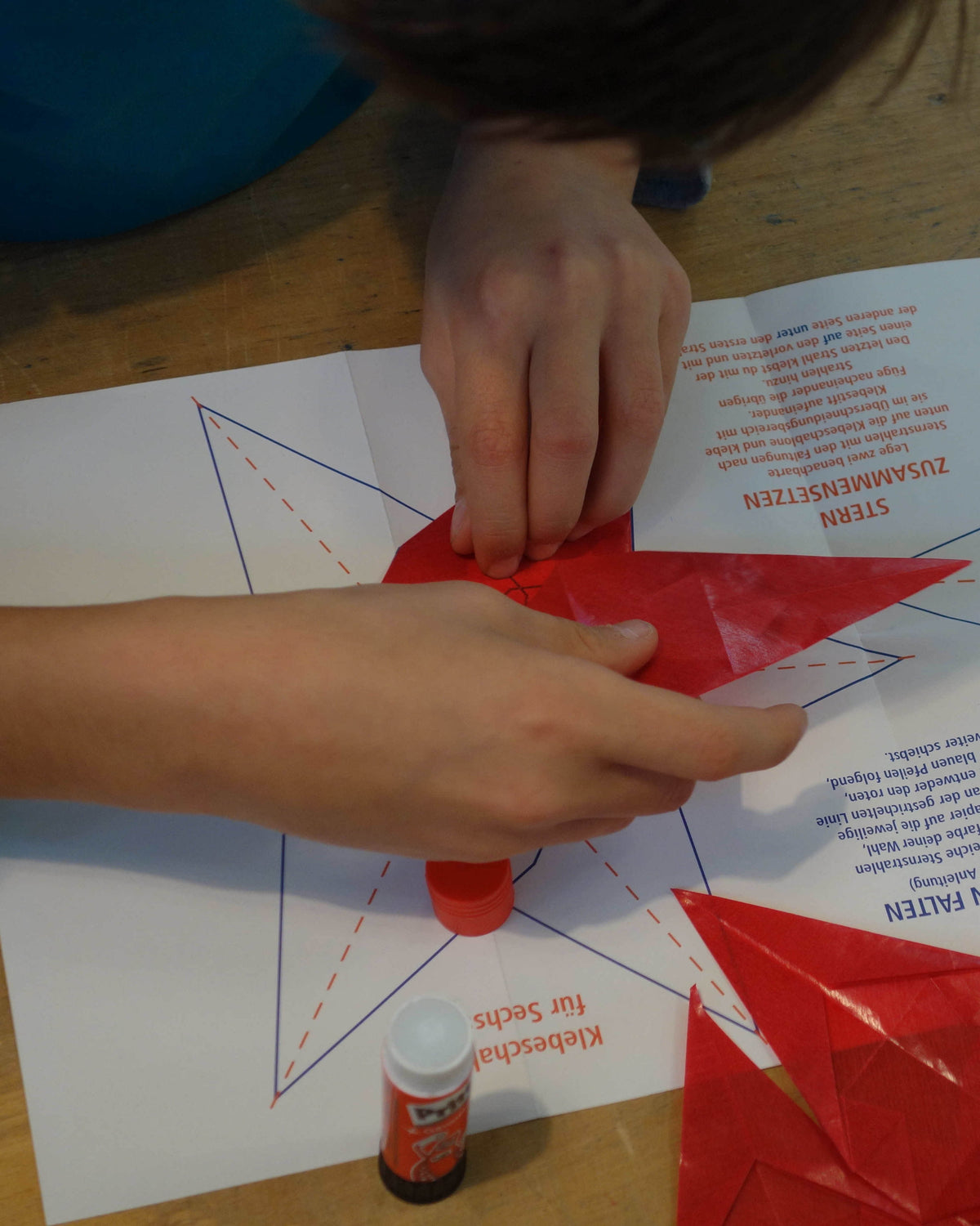 Folding set stars average - rainbow colours