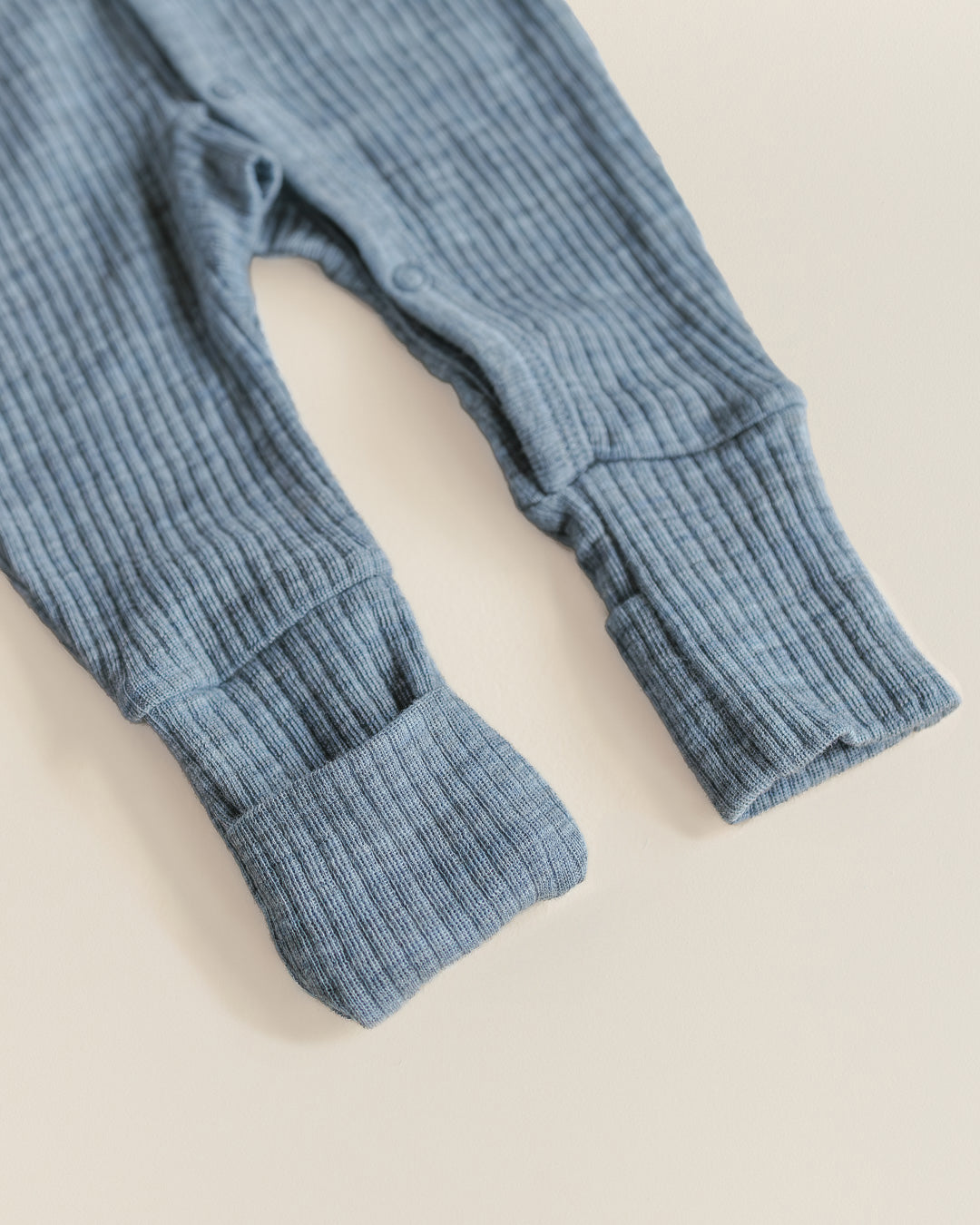 Jumpsuit of wool 2 in 1 feet rib - nila