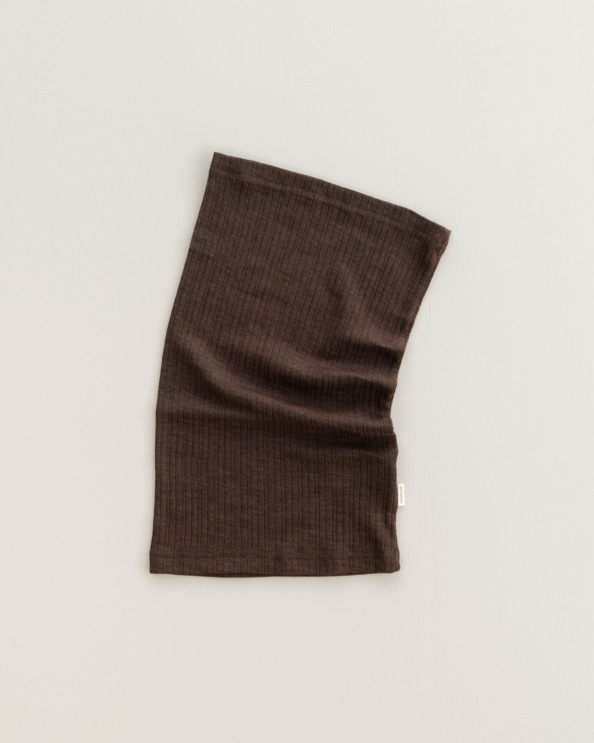 Loop scarf rib wool/silk - cocoa