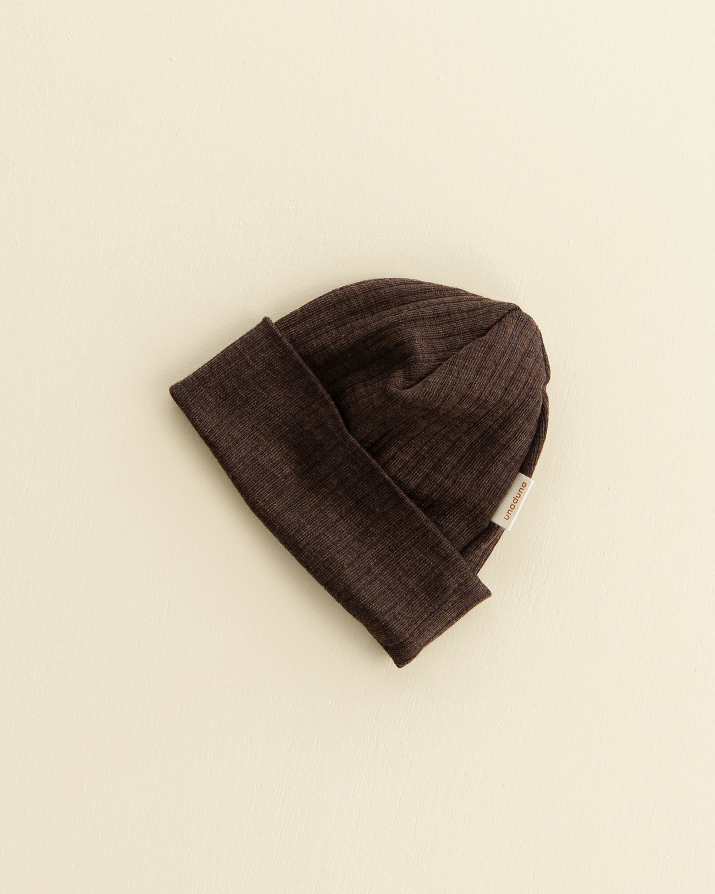 Baby hat rib wool/silk - wakame