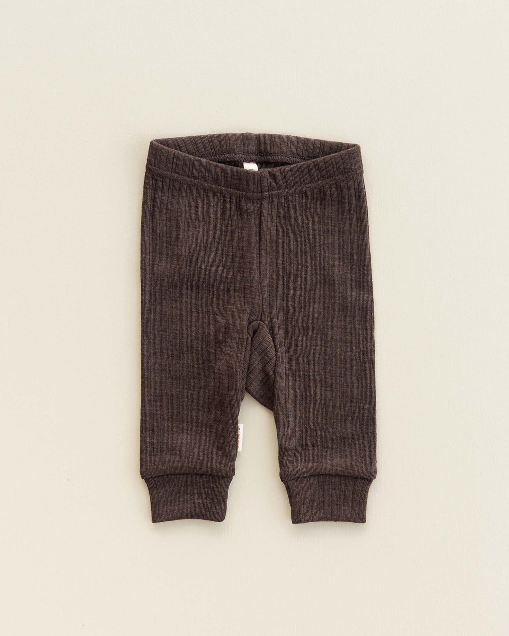 Baby leggings rib wool/silk - wakame