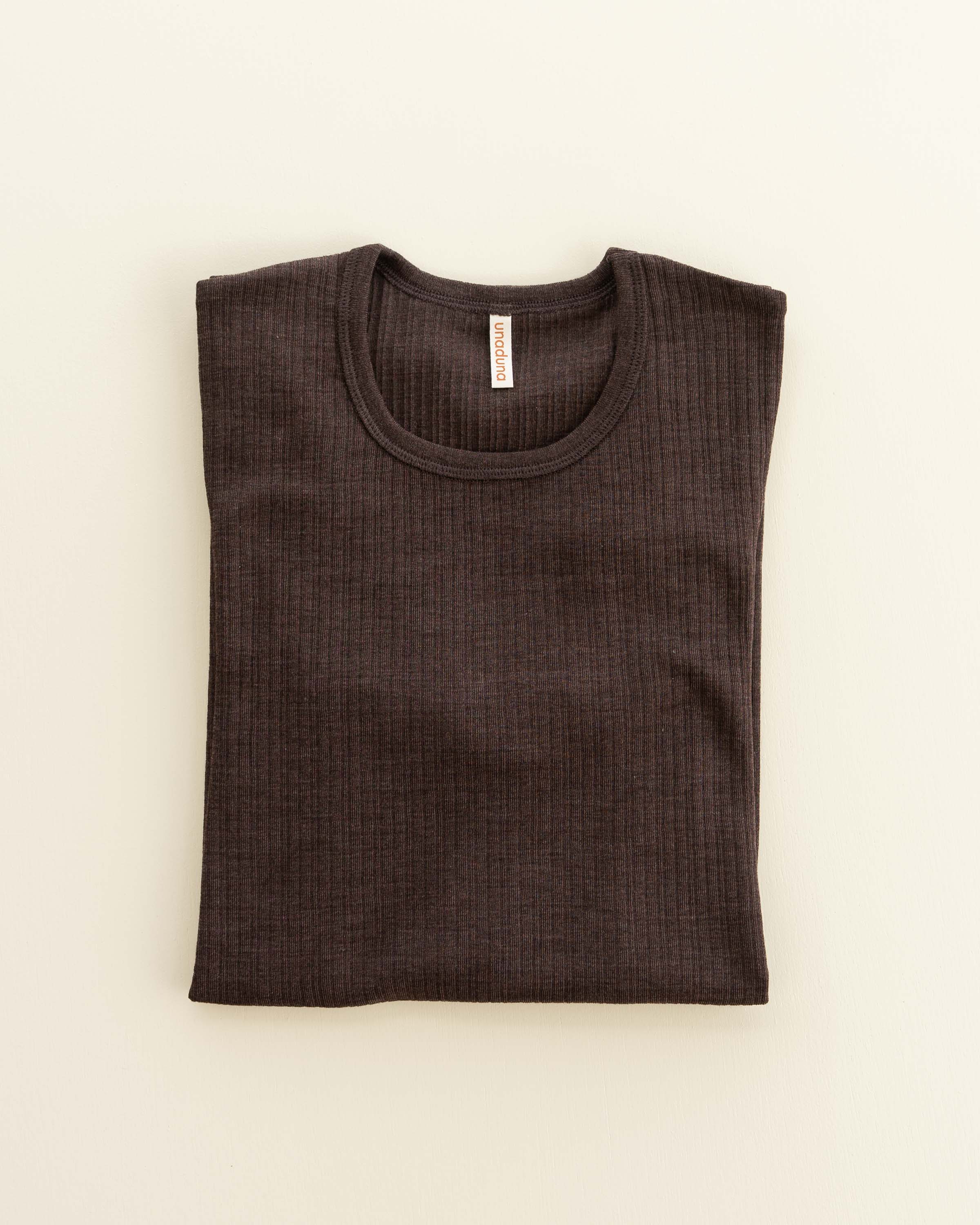 Men's shirt longsleeves rib wool/silk - wakame 