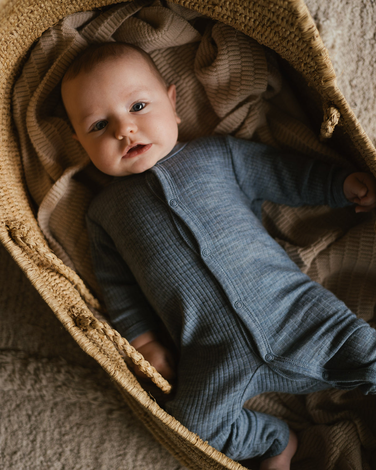 Jumpsuit of wool 2 in 1 feet rib - nila