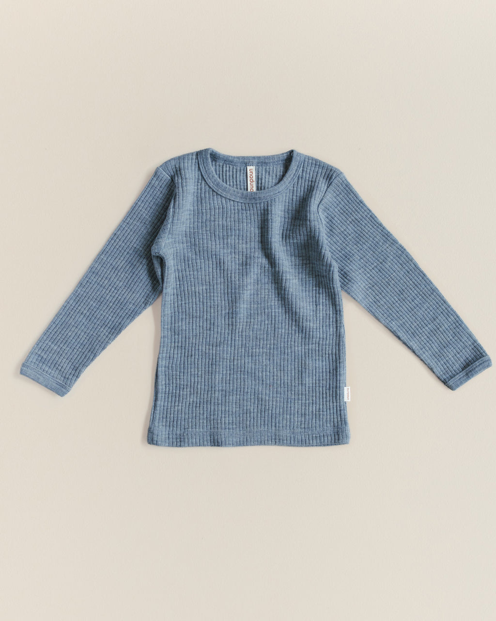 Kids longsleeve of  wool rib - nila